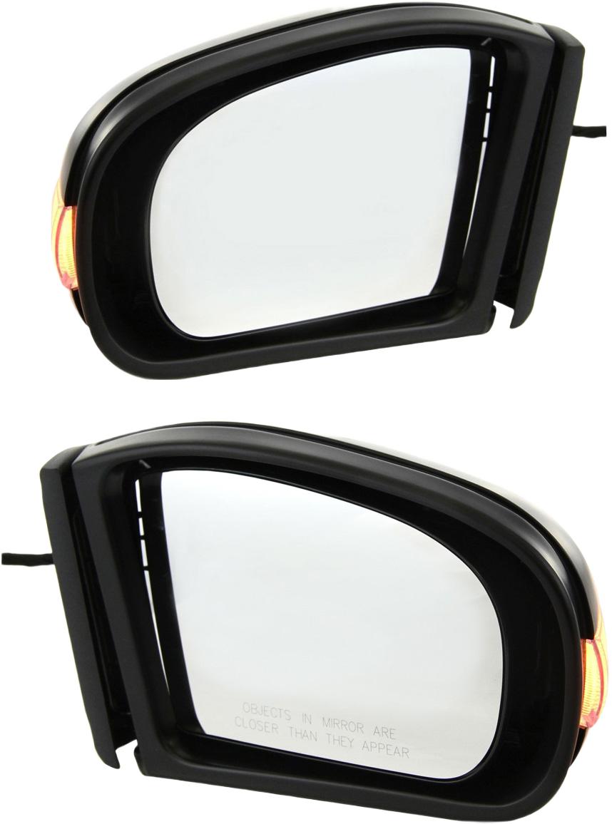AM C CLASS 01-07 MIRROR RH AND LH Power Manual Folding Heated Paintable w In housing Signal Light No Auto dimming BSD and Memory SKU SET MZ15ER Partslink MB1320107 MB1321107 OEM 2038106676-2038106776