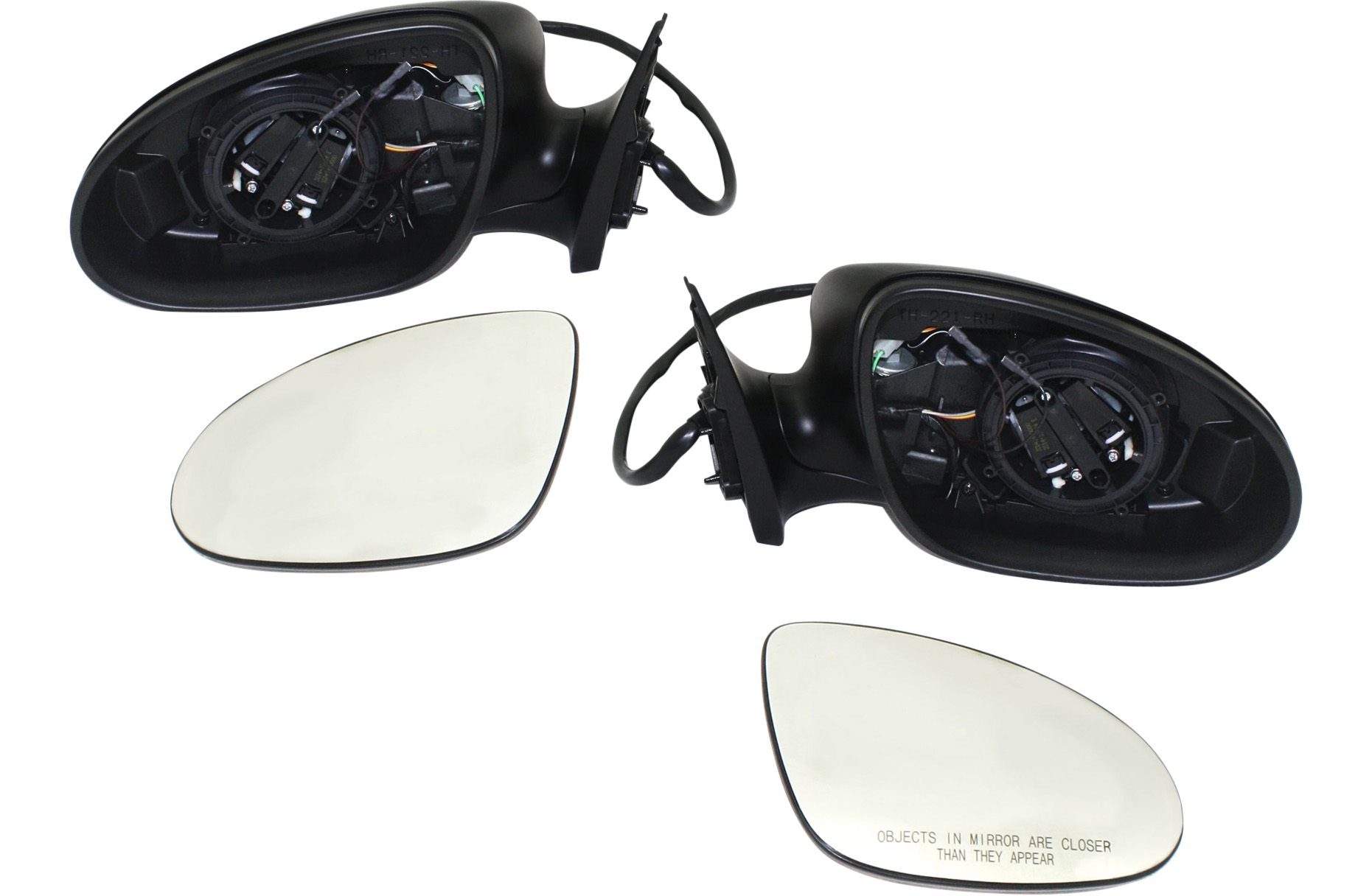 AM S CLASS 07-09 MIRROR RH AND LH Power Power Folding Heated Paintable w Memory Puddle Light and Signal Light SKU SET MZ59ER S OEM 2218100176-2218100476