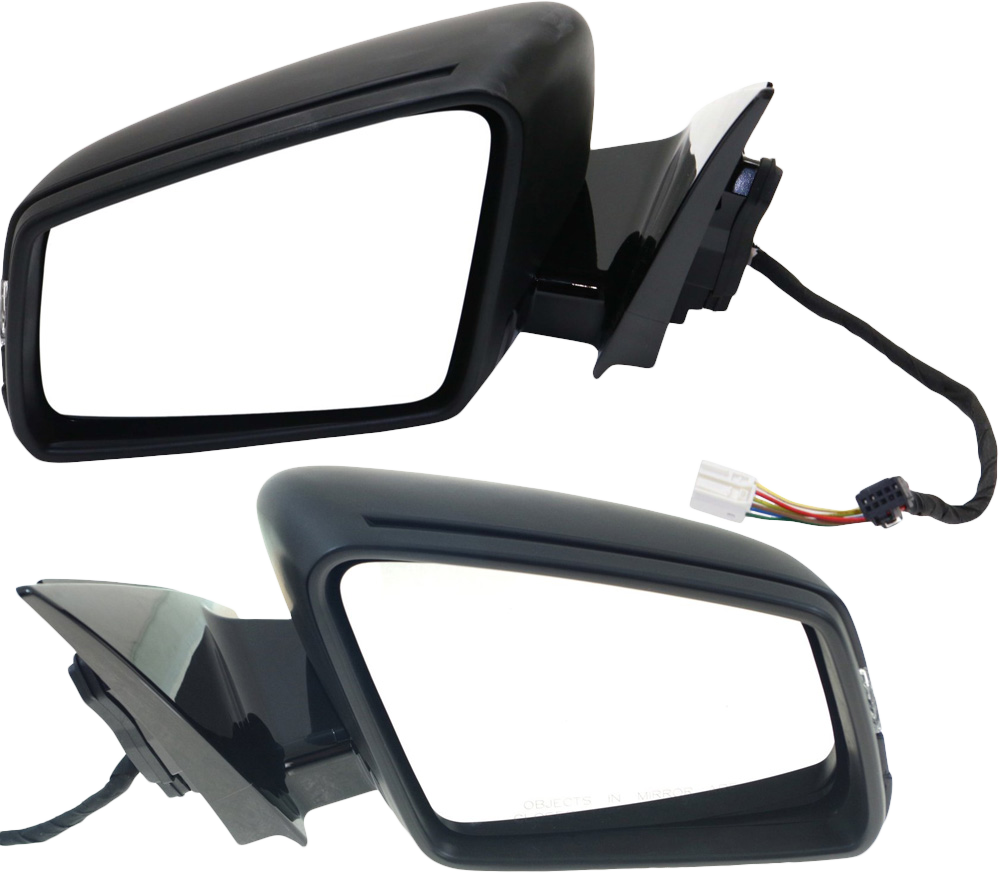 AM E CLASS 10-16 MIRROR RH AND LH Power Manual Folding Heated Paintable w Memory Puddle Light and Signal Light No Auto dimming and BSD SKU SET MZ60ER S OEM 2128101976-2128102076