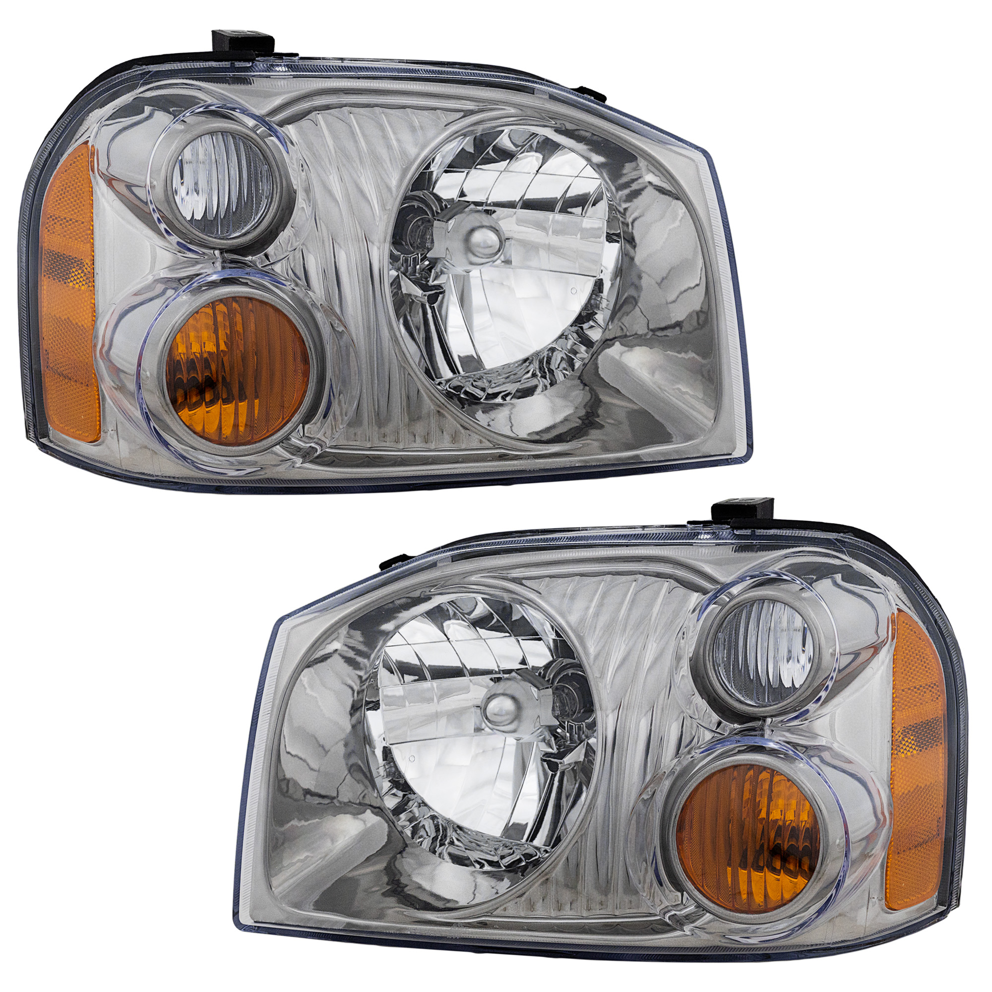 AM FRONTIER 01-04 HEAD LAMP RH AND LH Assembly Halogen SC SE SVE Models SKU SET N100101 Partslink NI2502131 NI2503131 OEM 260608Z326-260108Z326