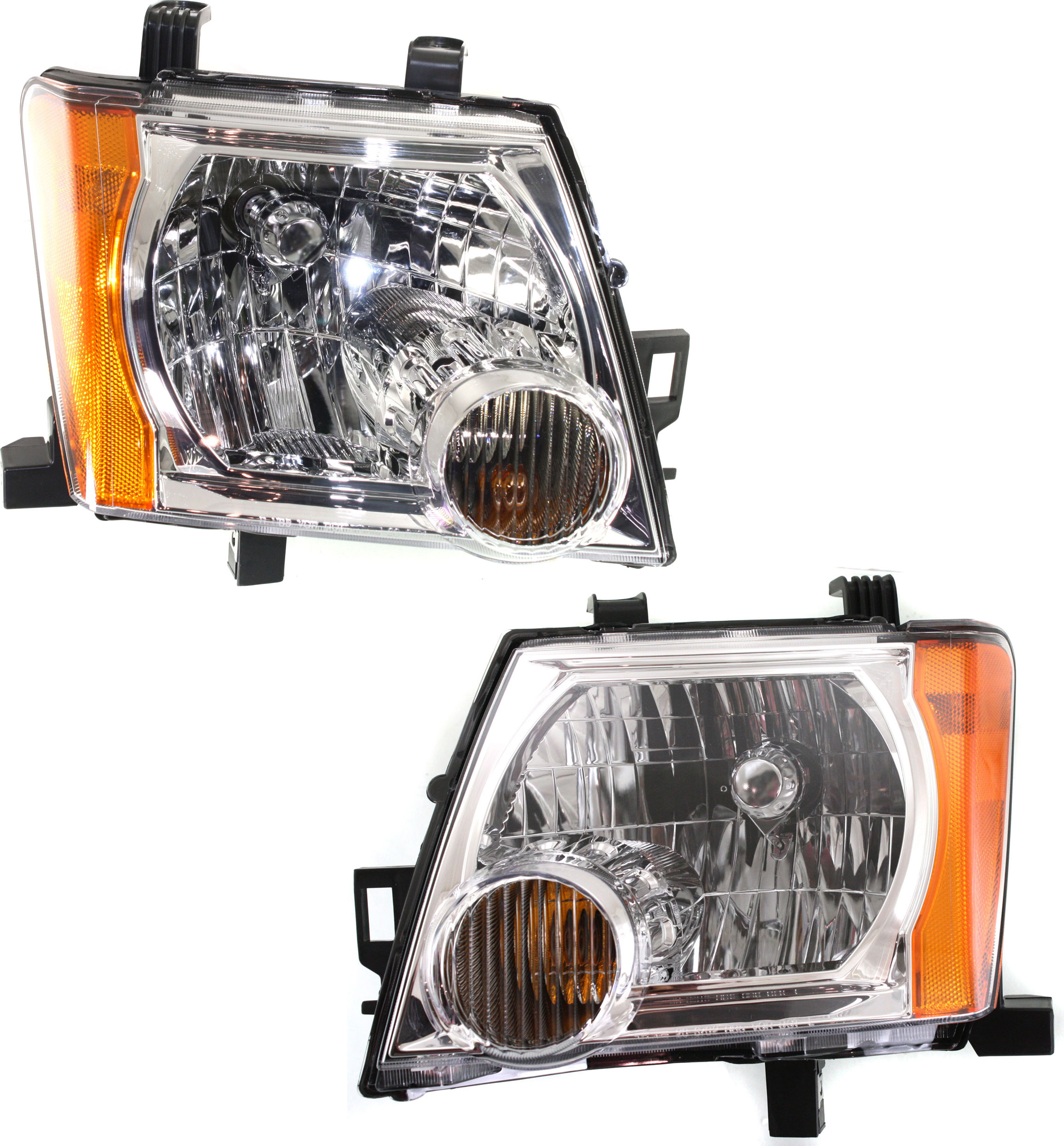 AM XTERRA 05-15 HEAD LAMP RH AND LH Assembly Halogen 09-15 Exc. S X Models CAPA SKU SET N100137Q Partslink NI2502161C NI2503161C OEM 26010EA025-26060EA025