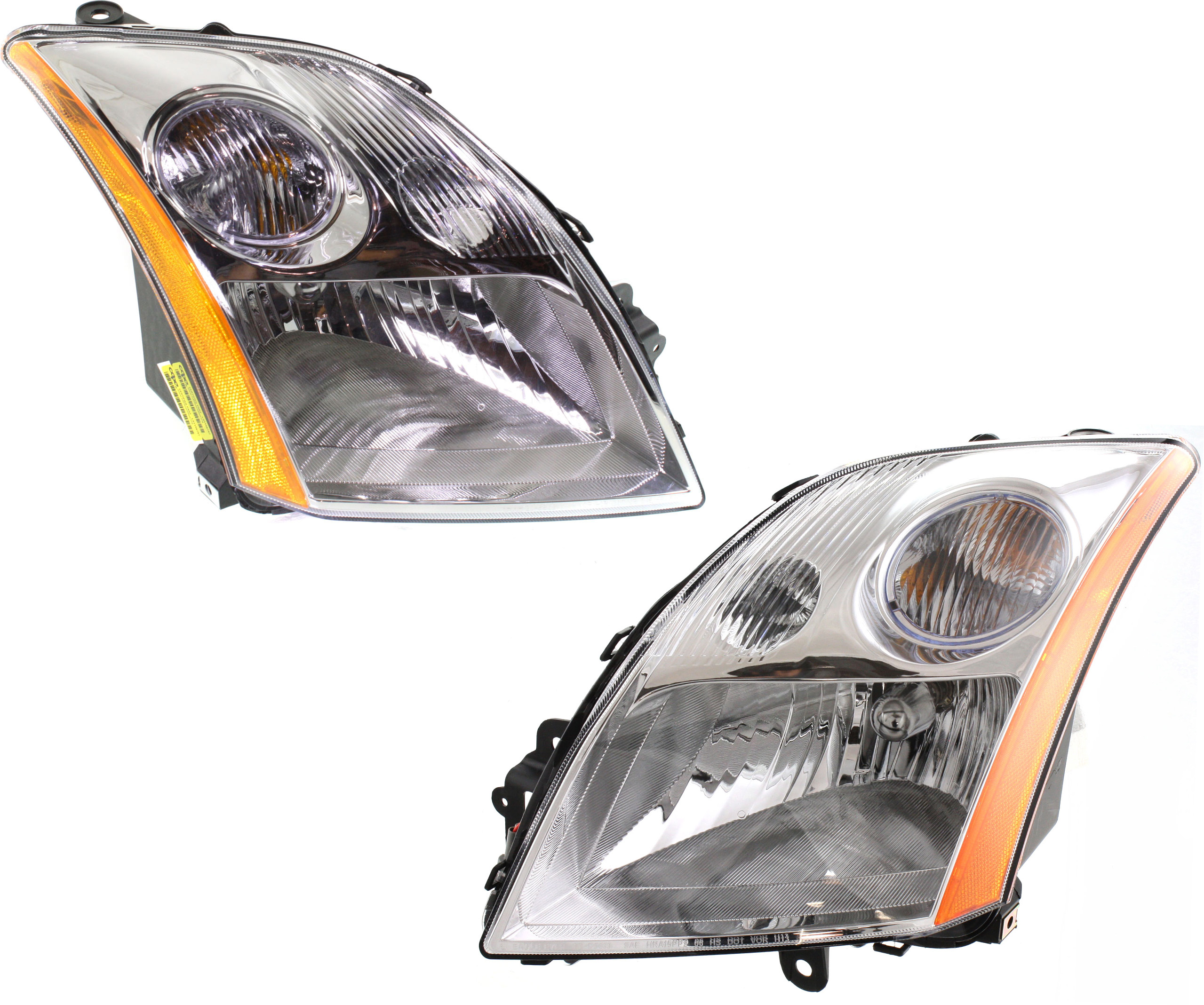 AM SENTRA 07-09 HEAD LAMP RH AND LH Assembly Halogen Sedan CAPA SKU SET N100143Q Partslink NI2502163C NI2503163C OEM 26060ET000-26010ET000