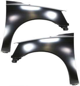 AM TITAN 05-15 FRONT FENDER RH AND LH Primed w Antenna Hole SKU SET N220135 Partslink NI1240182 NI1241182 OEM F3100ZR1EA F3101ZR1EA