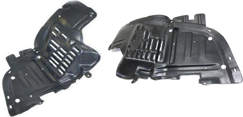 AM 240SX 97-98 FRONT FENDER LINER RH and LH Front Section SKU SET N222129 Partslink NI1250123 NI1251123 OEM 6384081F00-6384181F00