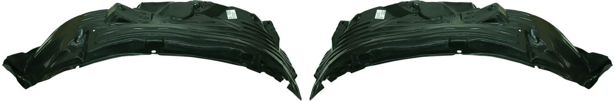 AM FRONTIER 05-19 FRONT FENDER LINER RH AND LH Plastic SKU SET N222141 Partslink NI1250127 NI1251127 OEM 63840EA800-63841EA800