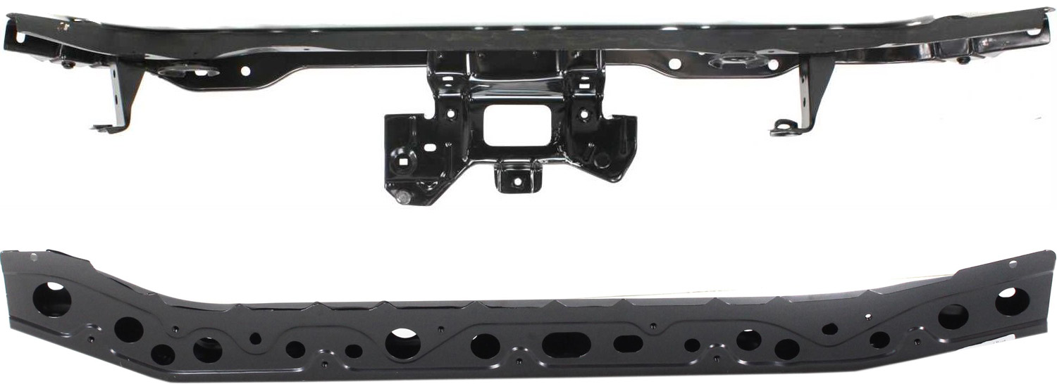AM VERSA 07-11 RADIATOR SUPPORT Set of 2 Upper and Lower Tie Bar Hatchback Sedan SKU SET N250301-2 Partslink NI1225168 NI1225169 OEM F25119ELMA F25309ELMA