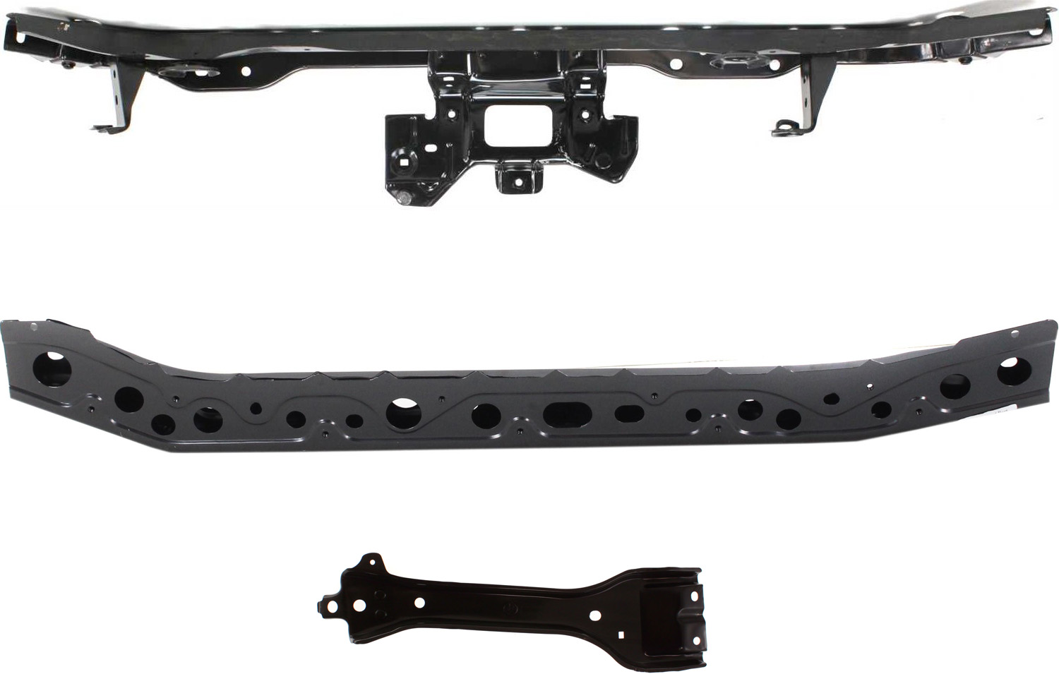 AM VERSA 07-11 RADIATOR SUPPORT Upper Center and Lower Set of 3 SKU SET N250301-3 Partslink NI1225168 NI1225169 NI1233100 OEM 62550EL030 F25119ELMA F25309EL