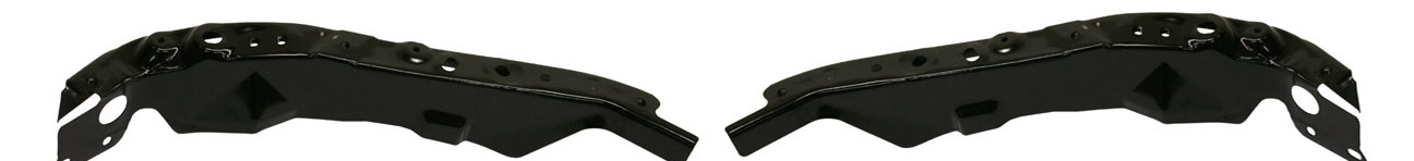 AM ALTIMA 07-09 MAXIMA 09-14 RADIATOR SUPPORT RH AND LH Black Steel Coupe Sedan SKU SET N250505 Partslink NI1225172 NI1225173 OEM 62512JA030-62513JA030