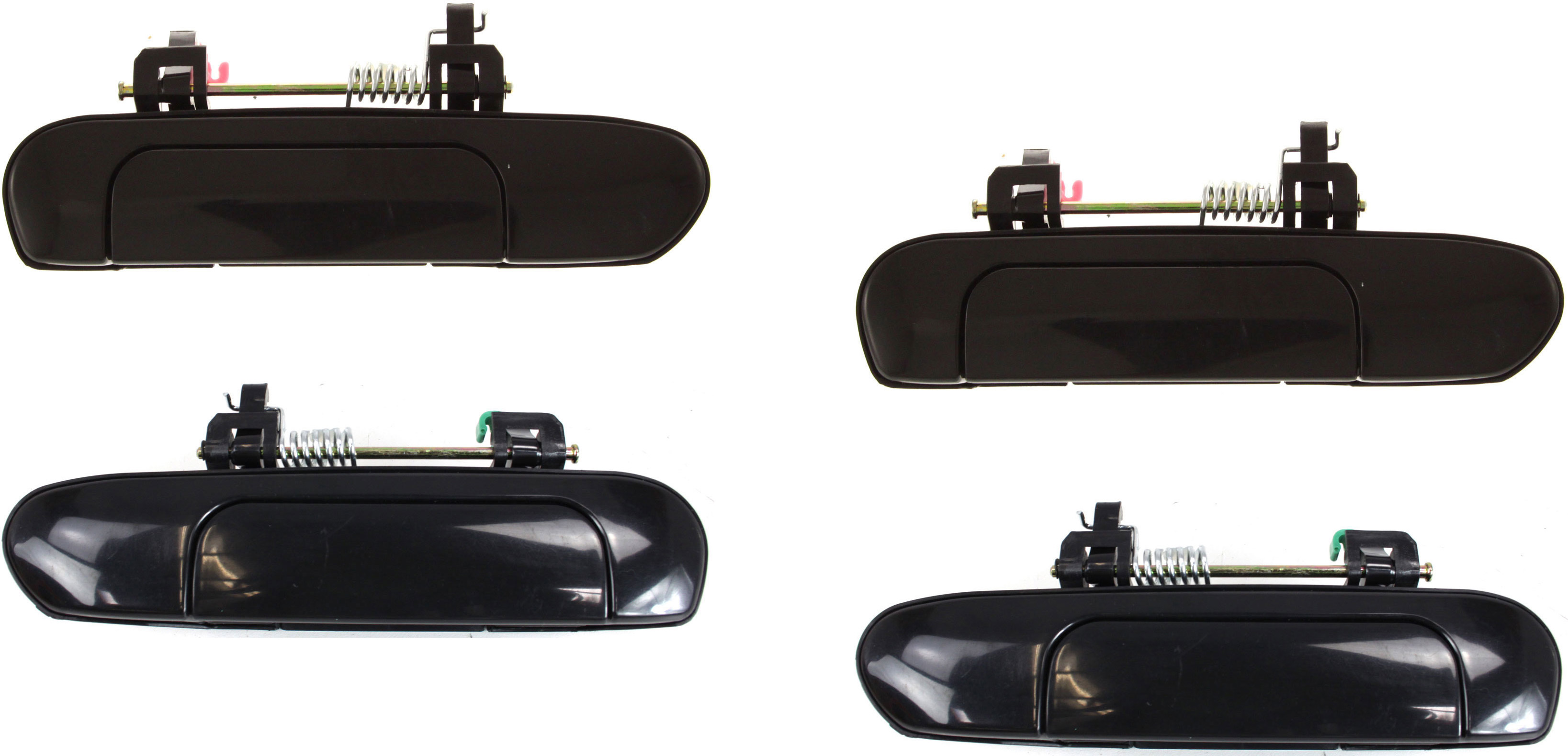 AM ALTIMA 98-01 FRONT AND REAR DOOR HANDLE RH and LH Set of 4 Outside Smooth Black SKU SET N462133-4 Partslink NI1311122 NI1310122 OEM 806061Z210-806071Z210