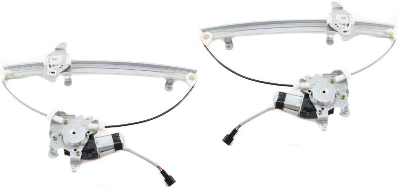 AM I30-00-01 I35-02-04 FRONT WINDOW REGULATOR RH AND LH Power w Motor RH 2 Pins LH 6 Pins SKU SET N462919 Partslink NI1351111 NI1350111 OEM 807212Y00A PFM 807202Y00A PFM