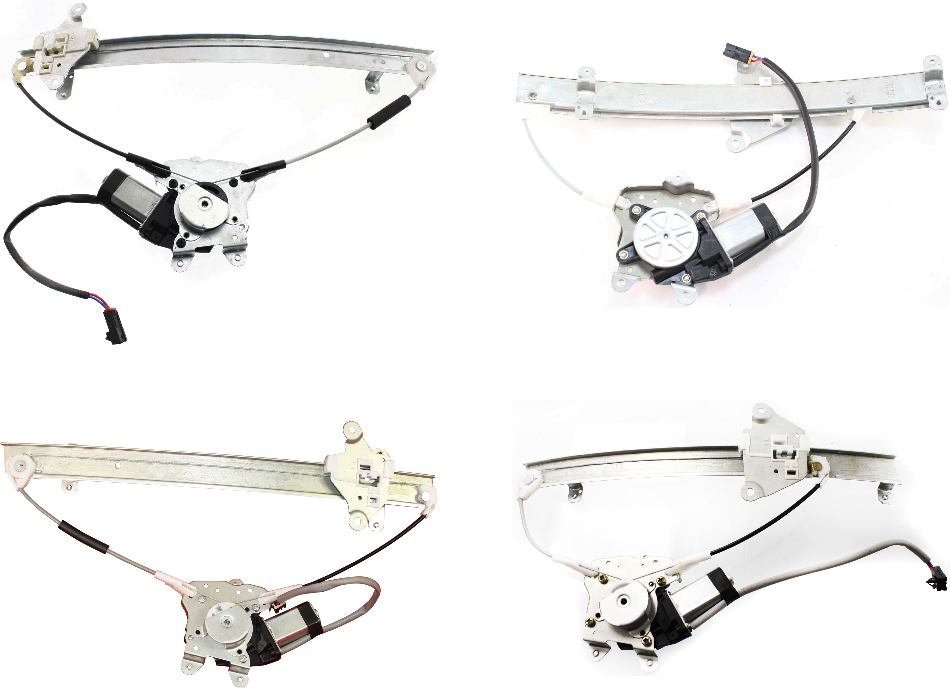 AM MAXIMA 89-94 FRONT AND REAR WINDOW REGULATOR RH AND LH Power w Motor GXE SE Models SKU SET N462939-4 Partslink NI1350103 NI1351103 NI1550113 NI1551113 OEM 8072085E05 PFM 8072185E05 PFM