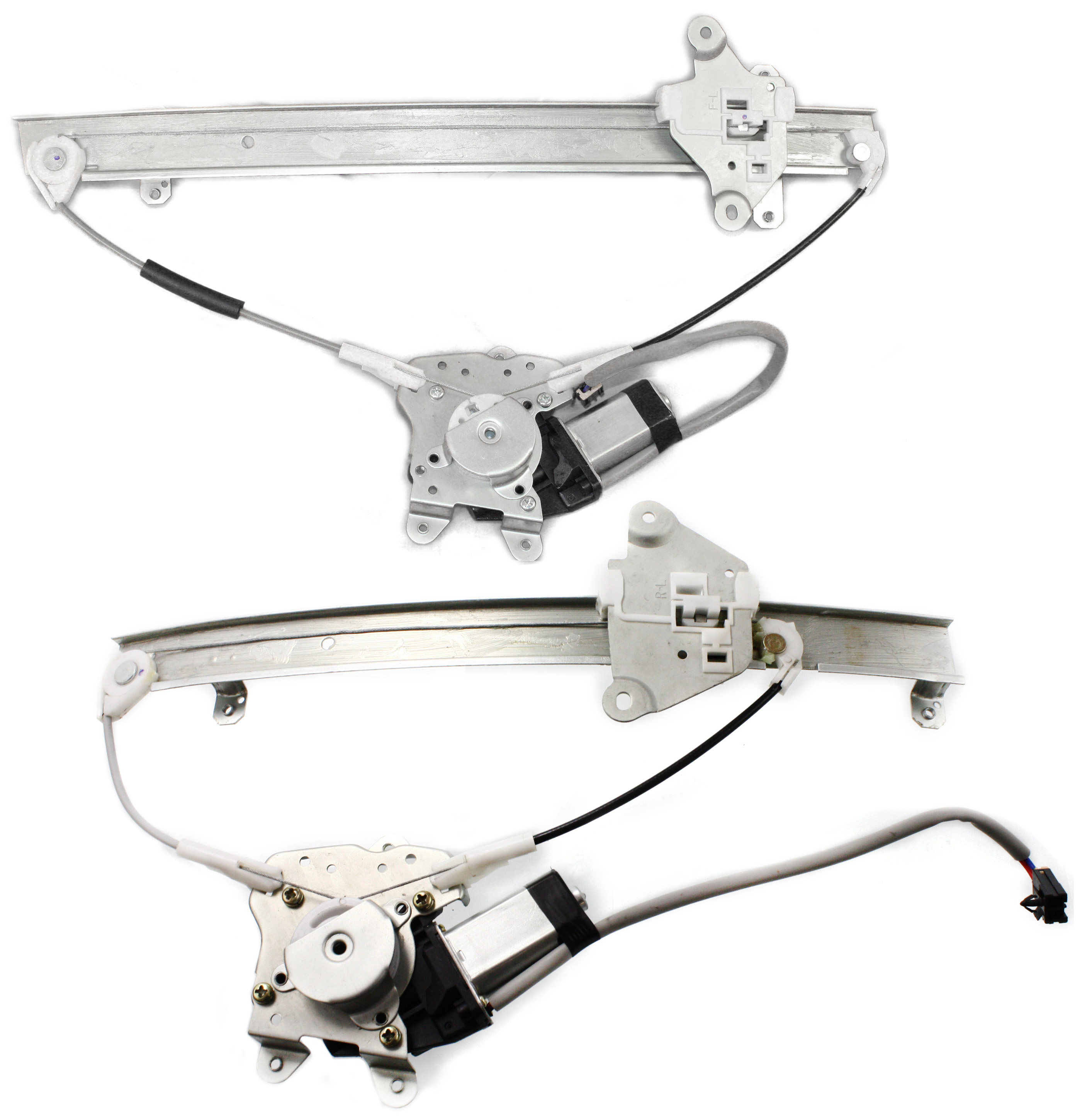 AM MAXIMA 89-94 FRONT AND REAR WINDOW REGULATOR LH Power w Motor SKU SET N462940-2L Partslink NI1350103 NI1550113 OEM 8072185E05 PFM 8272185E01 PFM