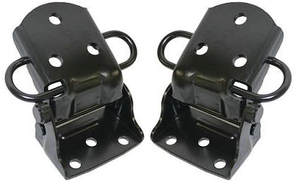 AM NISSAN PICKUP 80-86 FRONT DOOR HINGE RH AND LH Lower Set of 2 SKU SET N464202 Partslink NI1360102 OEM 8042001W00