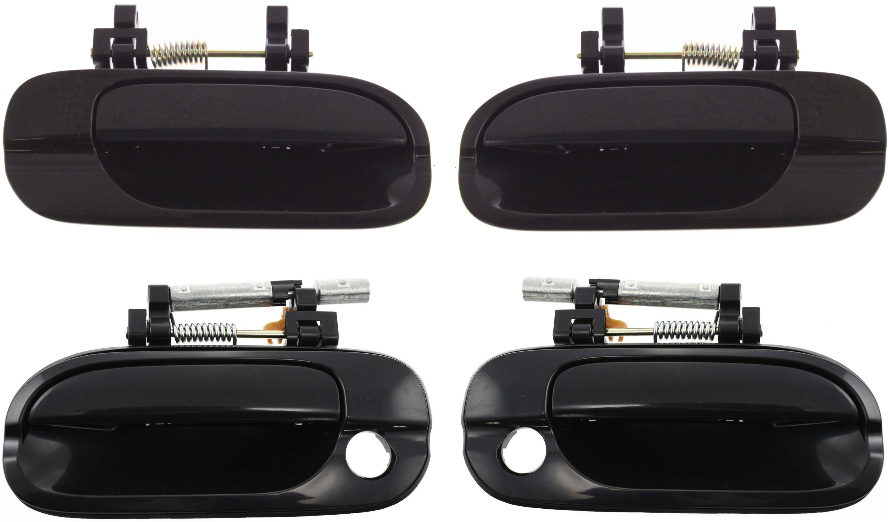 AM SENTRA 00-06 FRONT AND REAR DOOR HANDLE RH AND LH Set of 4 Outside Smooth Black SKU SET N491311-4 Partslink NI1521108 NI1520108 NI1311117 NI1310117 OEM 826066Z608-826066Z603-826076Z6