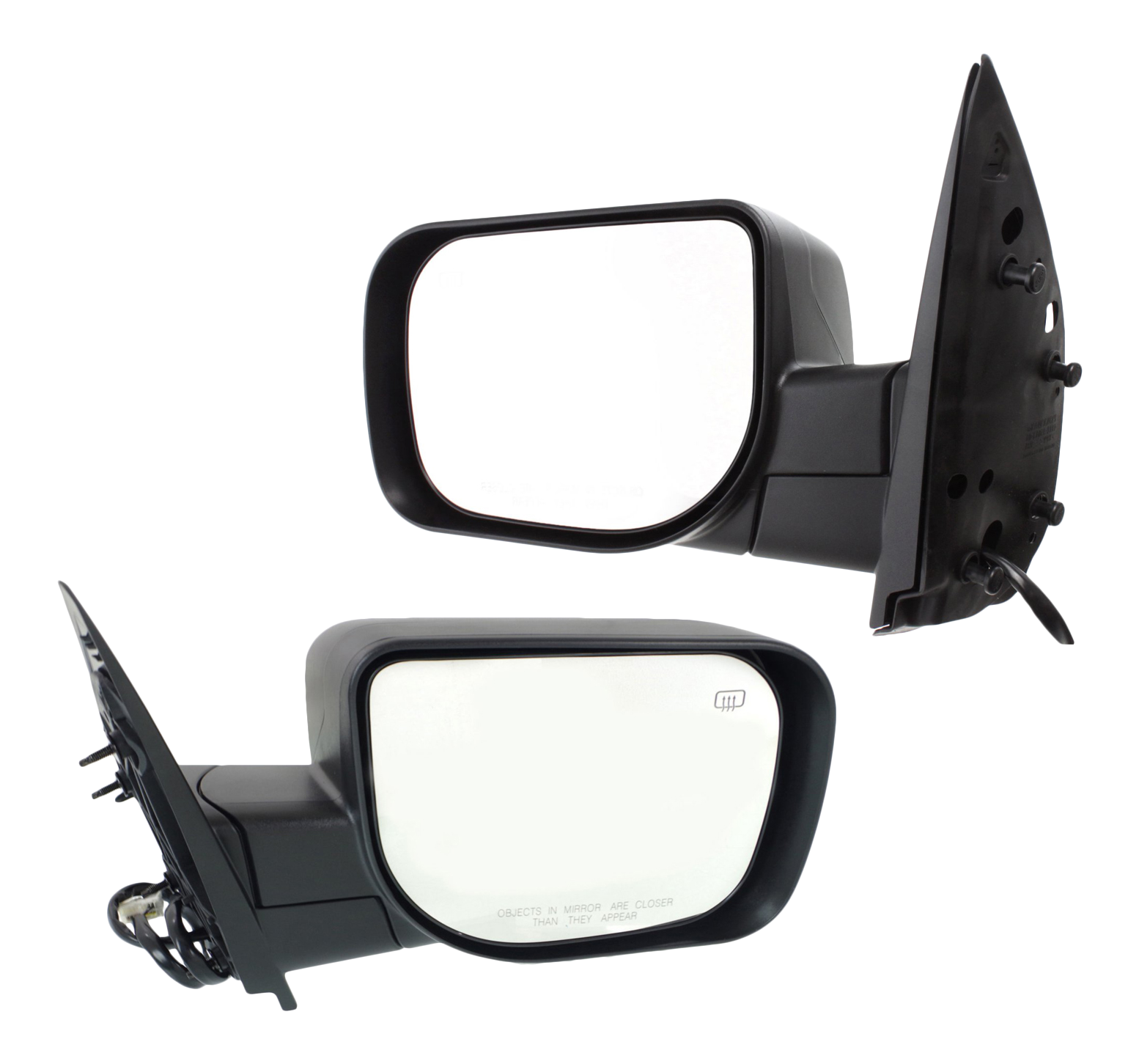 AM TITAN 08-13 MIRROR RH AND LH Non Towing Power Manual Folding Heated Textured w Memory PRO 4X Model SKU SET NS105ER Partslink NI1320214 NI1321214 OEM 96301ZR60A 96302ZR60A