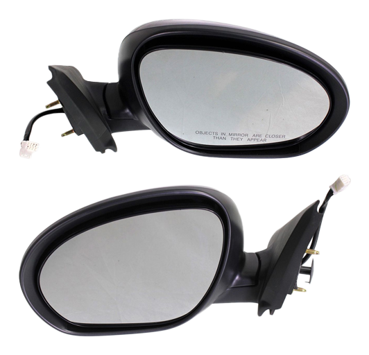 AM JUKE 11-11 MIRROR RH AND LH Power Manual Folding Non Heated Paintable SKU SET NS115ER Partslink NI1320221 NI1321221 OEM 963011KM0A 963011KM0B 963011KM