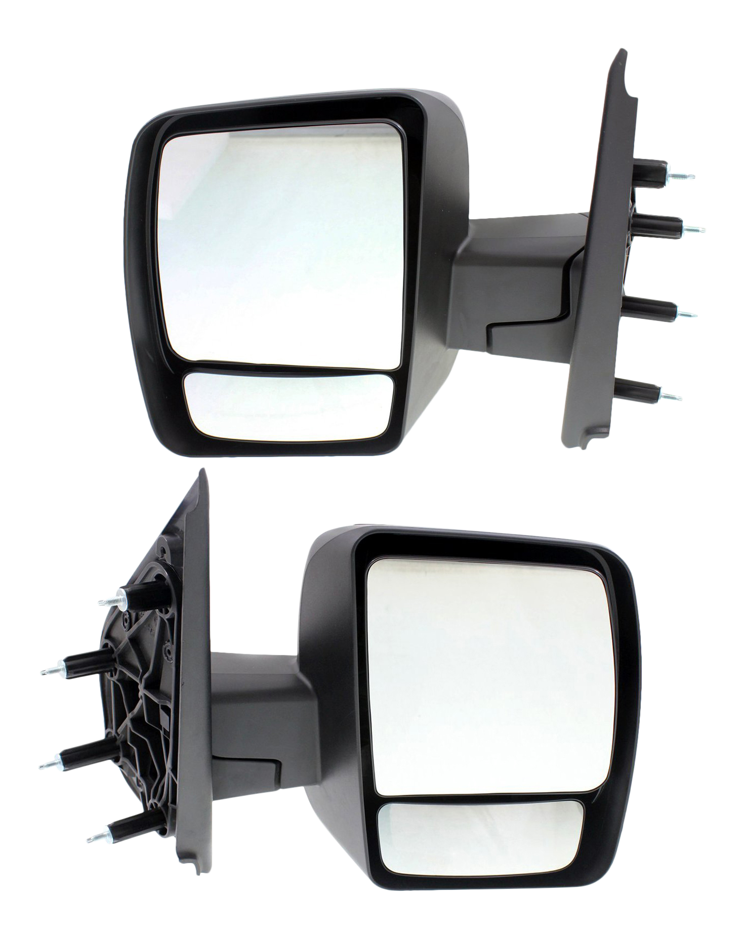 AM NV1500-12-21 MIRROR RH AND LH Non Towing Manual Adjust Manual Folding Non Heated Textured No Signal Light S Model SKU SET NS117R Partslink NI1320232 NI1321232 OEM 963011PA6E PFM 963021PA6E PFM