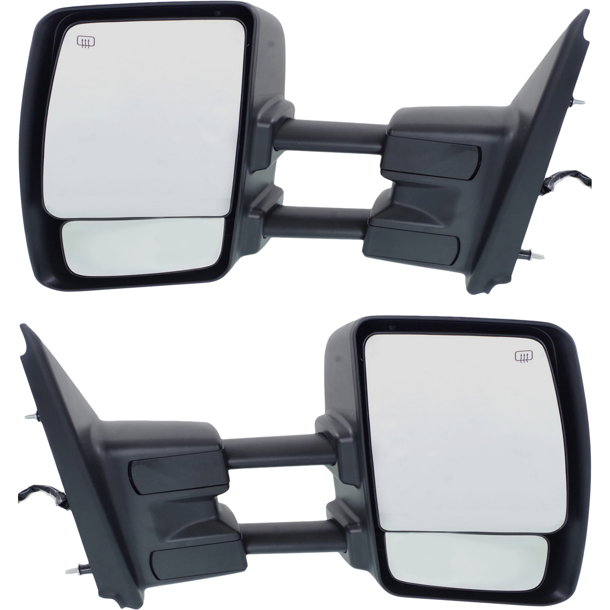 AM NV SERIES FULL SIZE VAN 12-21 TOWING MIRROR RH AND LH Power Manual Folding Heated Chrome No Signal Light SKU SET NS120ER Partslink NI1320222 NI1321222 OEM 963011PA3E PFM 963021PA3E PFM