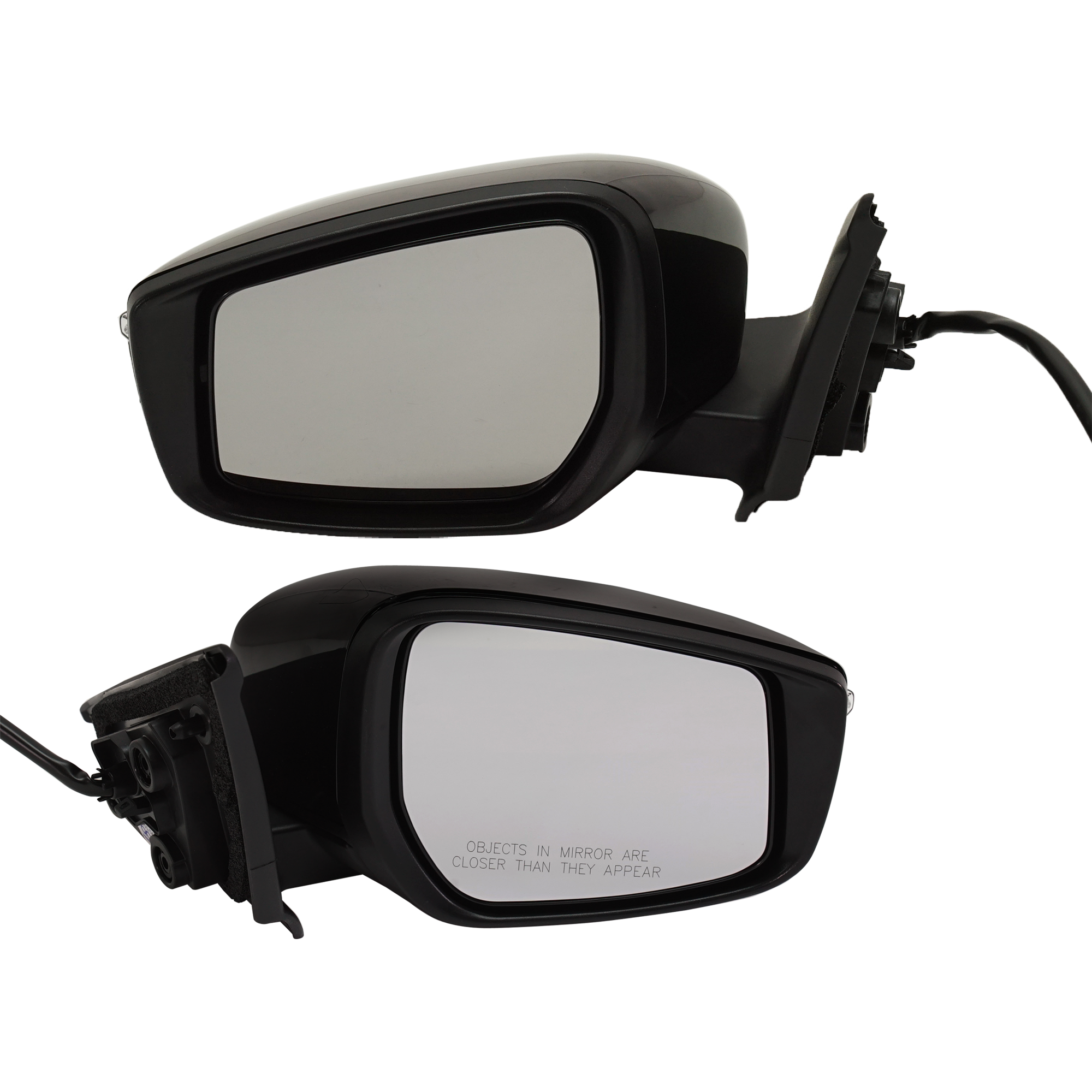 AM KICKS 18-23 MIRROR RH AND LH Power Manual Folding Heated Paintable w Signal Light No BSD SR Model SKU SET NS132ER S Partslink NI1320296 NI1321296 OEM 963015RL0D PFM 963025RL0D PFM