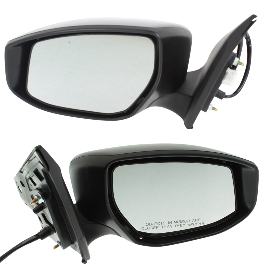 AM SENTRA 13-19 MIRROR RH AND LH Power Manual Folding Heated Paintable No Signal Light SKU SET NS151ER Partslink NI1320262 NI1321262 OEM 963013SG1A PFM 963013YU2F PFM