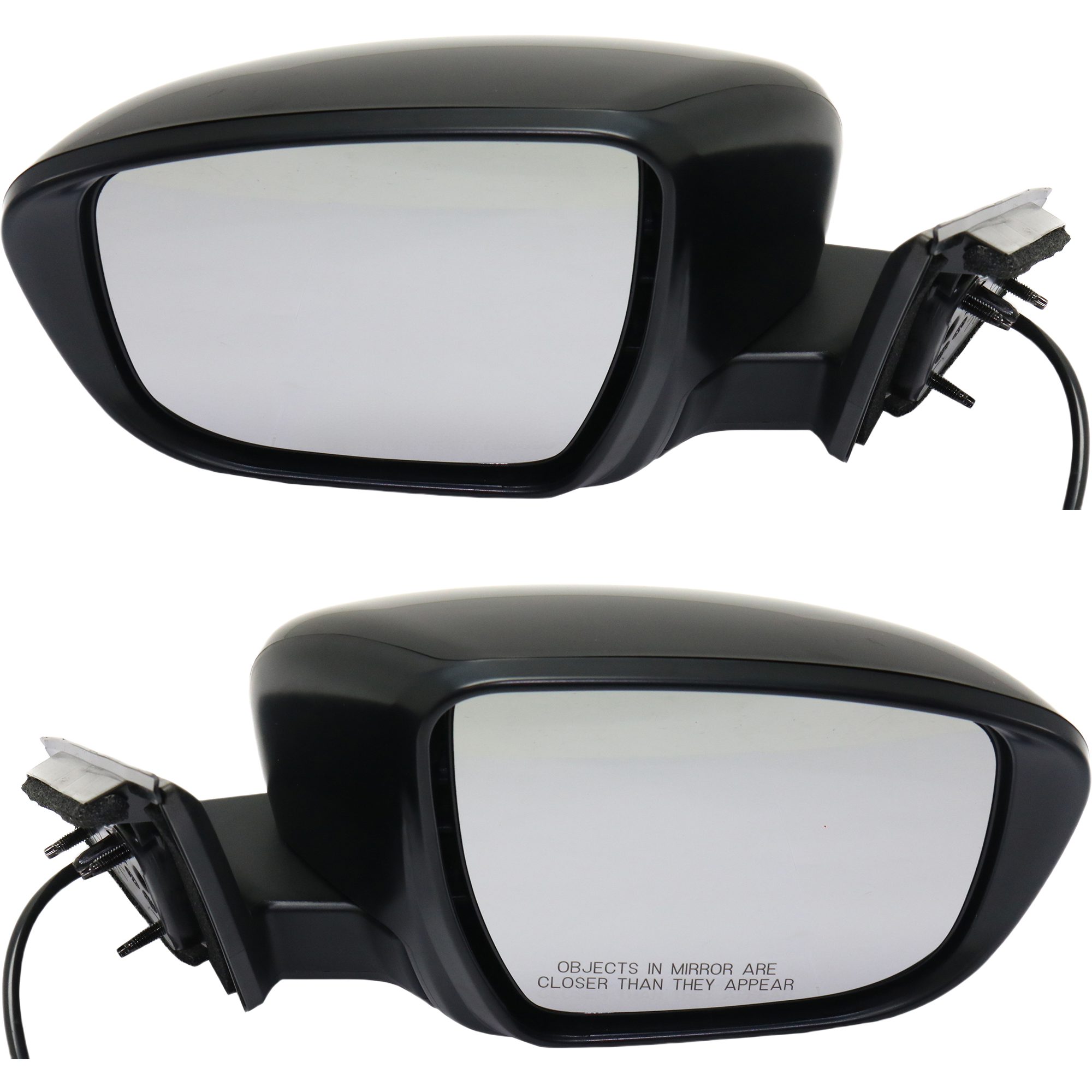 AM ROGUE 17-20 MIRROR RH AND LH Power Manual Folding Non Heated Paintable w o Camera and Signal Light S Model USA 18-20 Korea Built Vehicle SKU SET NS157ER Partslink NI1320267 NI1321267 OEM 963019TB0A PFM 963029TB0A PFM