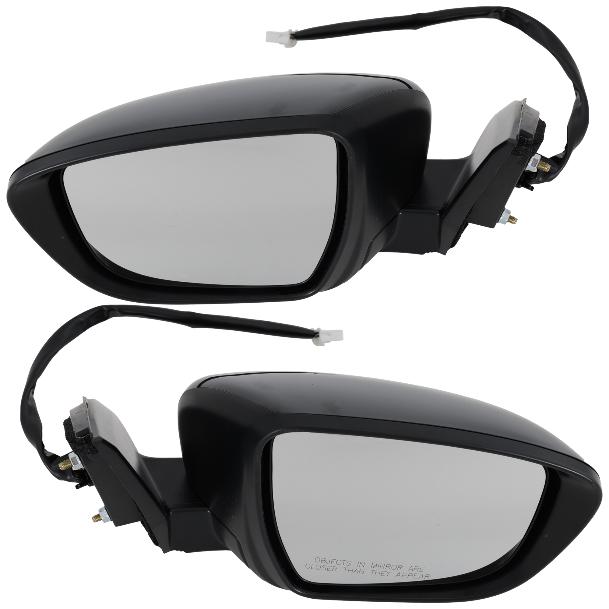AM ROGUE SPORT 17-22 MIRROR RH AND LH Power Manual Folding Heated Paintable SL SV Models w Signal Light Camera No BSD Memory and Puddle Light SKU SET NS197ER S Partslink NI1320302 NI1321302 OEM 963016MA2B PFM 963026MA2B PFM