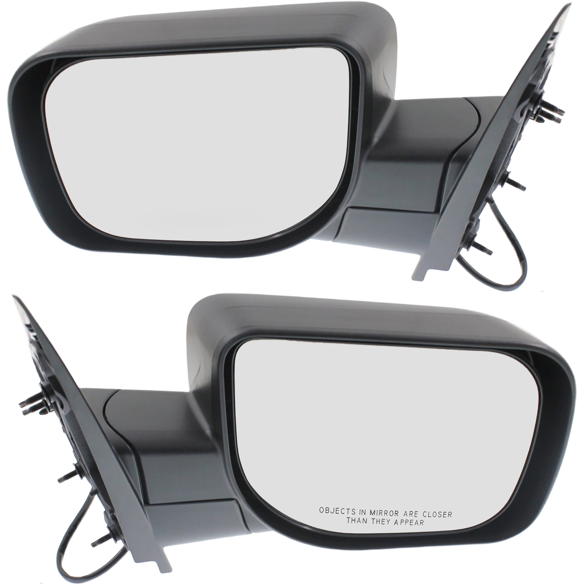 AM TITAN 10-15 MIRROR RH AND LH Power Manual Folding Non Heated Textured w o Towing Package SE SV Models SKU SET NS19ER Partslink NI1320250 NI1321250 OEM 96301ZR10A 96302ZR10A