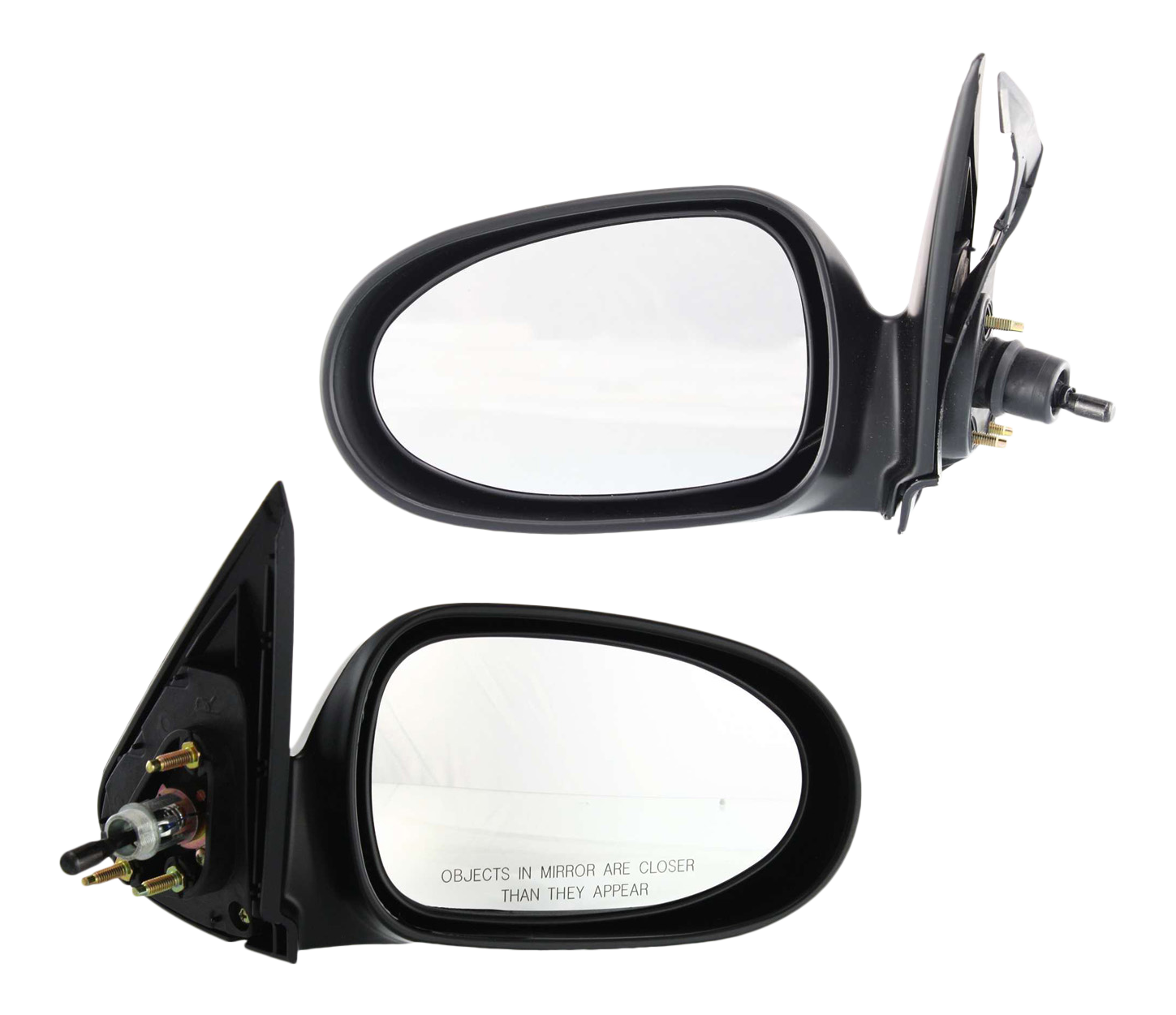 AM SENTRA 00-06 MIRROR RH AND LH Manual Adjust Non Folding Non Heated Paintable SKU SET NS35R Partslink NI1320134 NI1321134 OEM 963015M100-963025M100