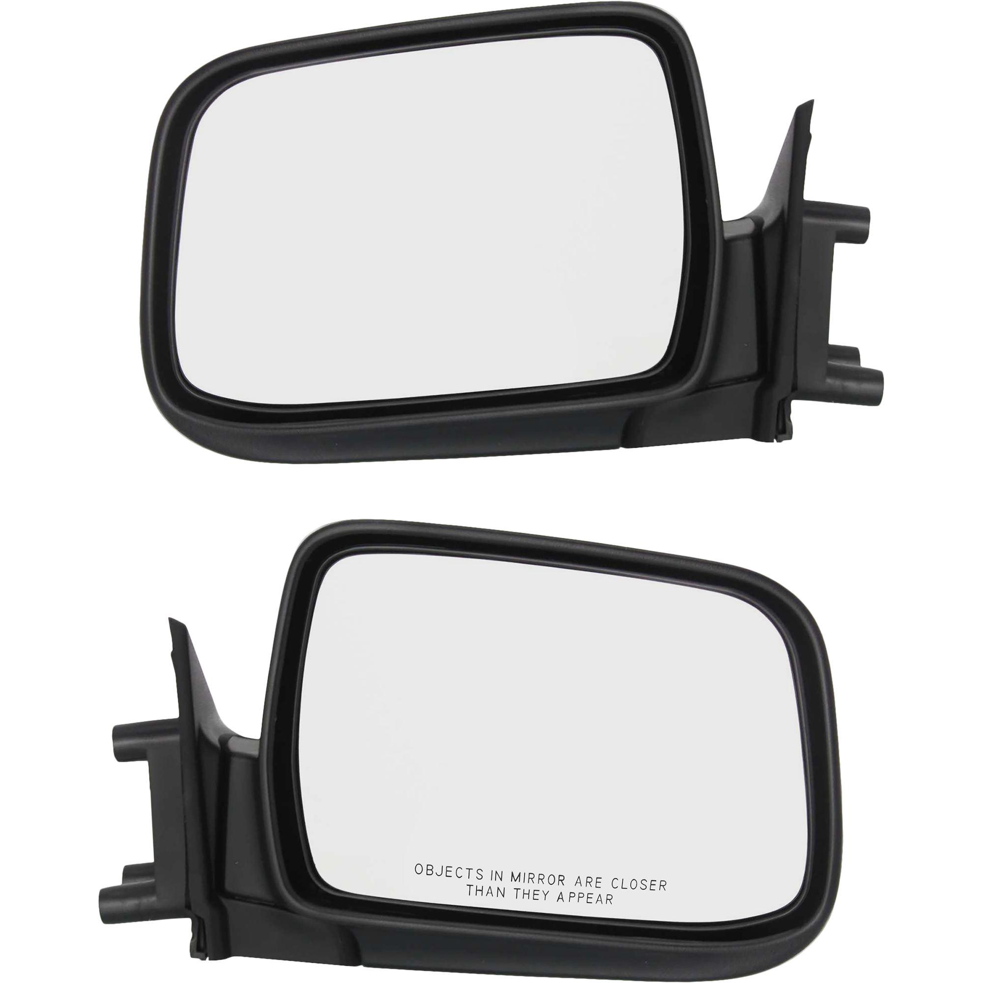 AM FRONTIER 98-04 MIRROR RH AND LH Manual Adjust Manual Folding Non Heated Paintable SKU SET NS38R Partslink NI1320139 NI1321139 OEM 963013S510-963023S510
