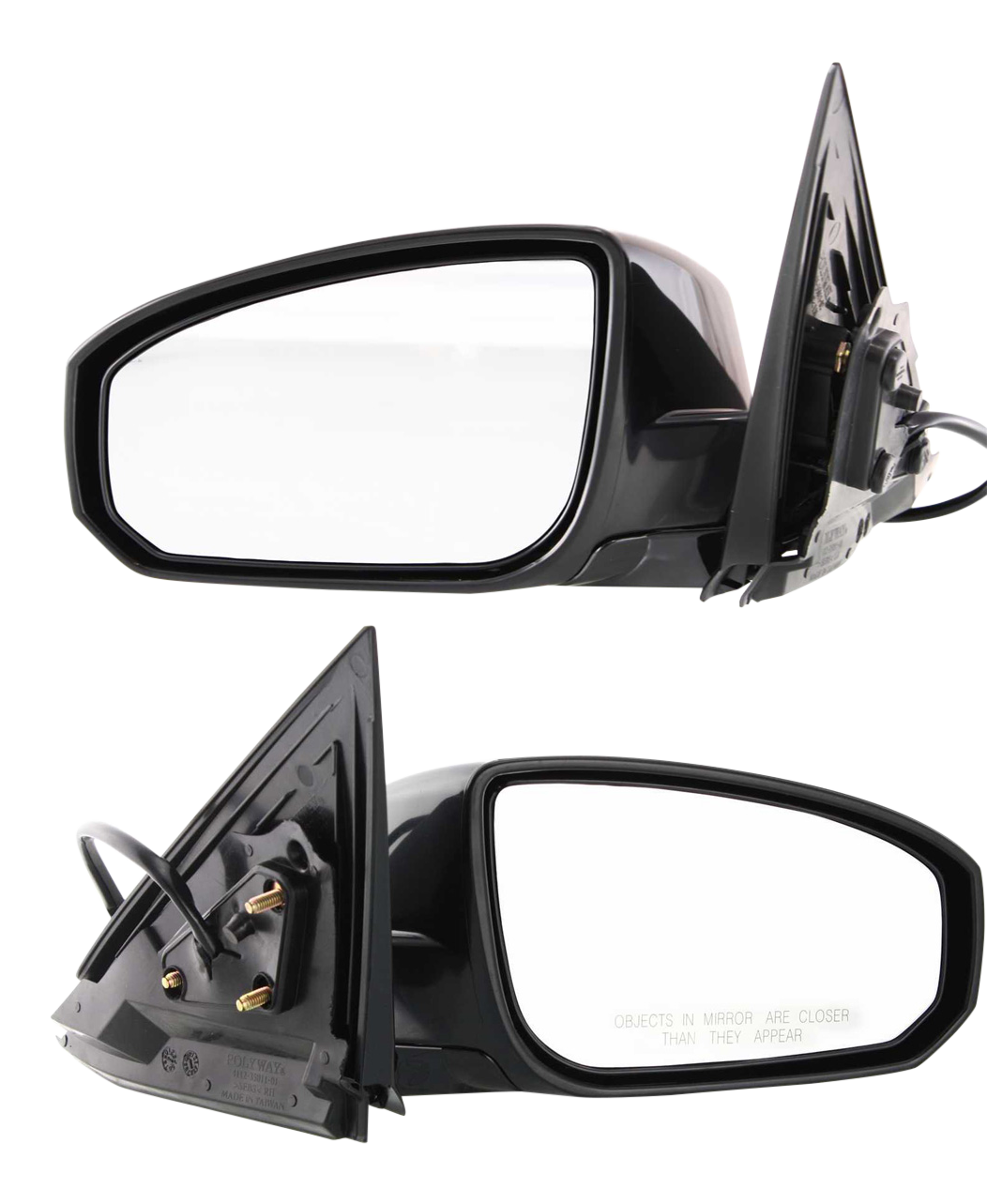 AM MAXIMA 04-05 MIRROR RH AND LH Power Manual Folding Heated Paintable No Memory SKU SET NS49ER Partslink NI1320161 NI1321161 OEM 96302ZK34E 96301ZK34E