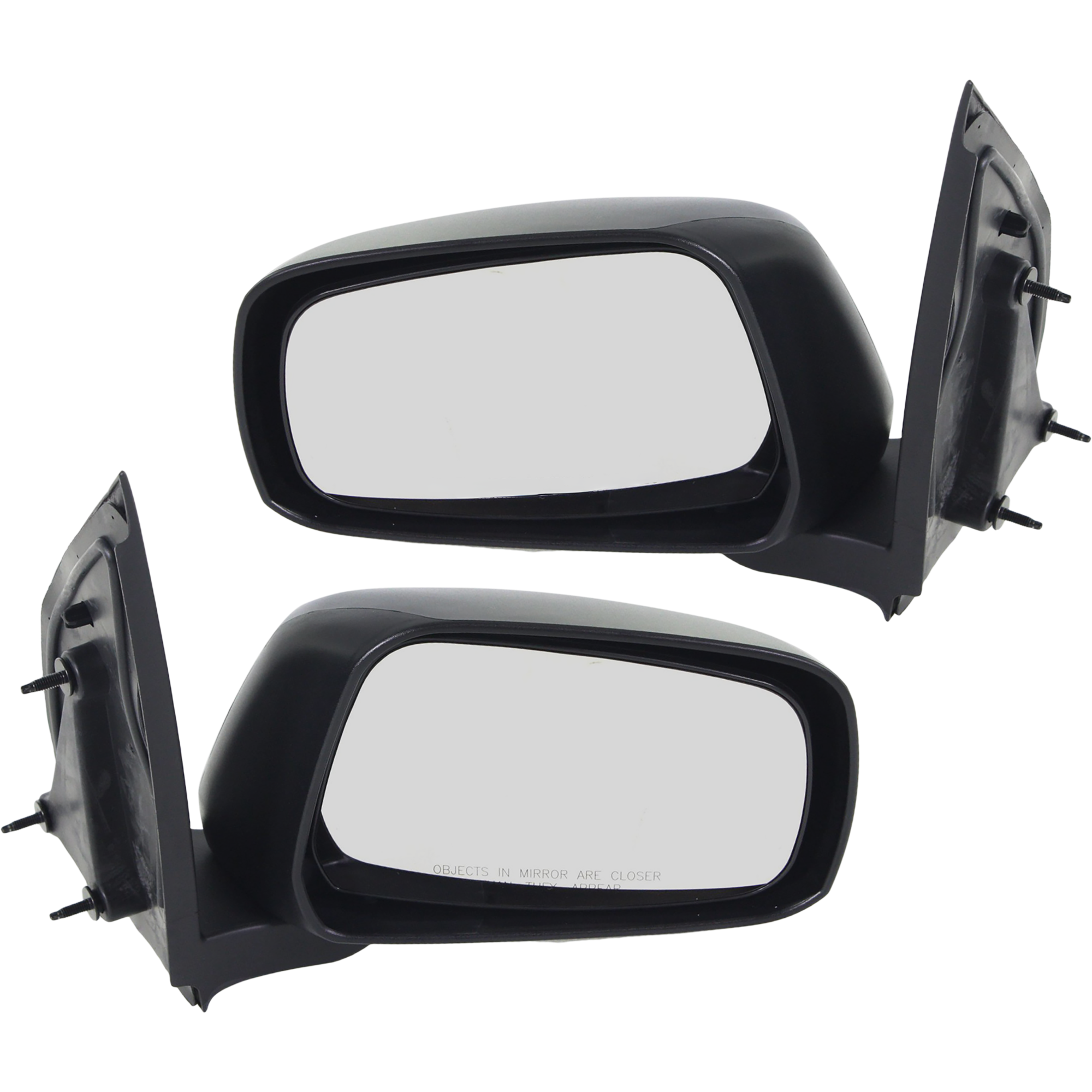 AM FRONTIER 05-21 MIRROR RH AND LH Manual Adjust Manual Folding Non Heated Textured Desert Runner Nismo Off Road S SE SV XE Models SKU SET NS53R Partslink NI1320154 NI1321154 OEM 963019BC9A 963029BC9A