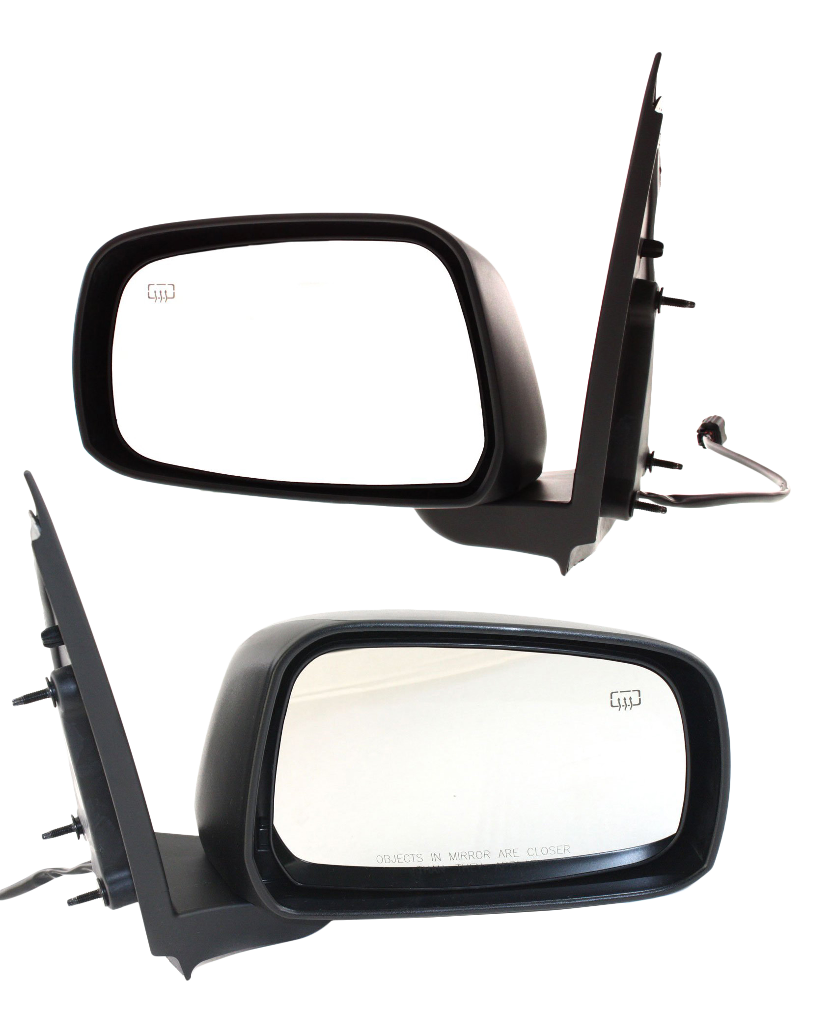 AM FRONTIER 05-10 MIRROR RH AND LH Power Manual Folding Heated Paintable LE Model Crew Cab SKU SET NS54ER Partslink NI1320169 NI1321169 OEM 96301EA010-96302EA010