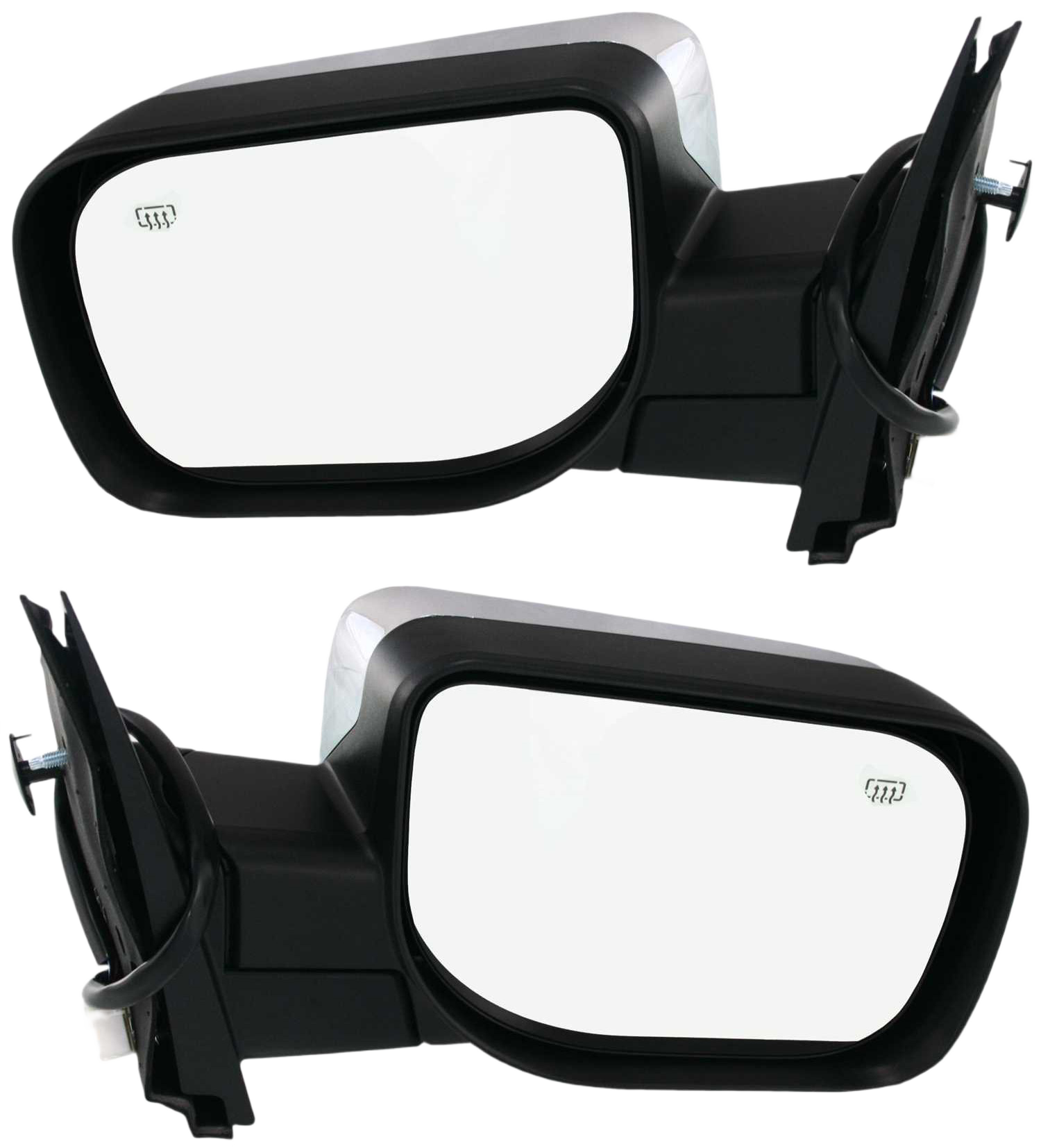 AM ARMADA 05-15 TITAN 04-10 MIRROR RH AND LH Non Towing Power Manual Folding Heated Chrome No Auto dimming BSD Memory and Signal Light SE SL 12-15 SV 11-12 Models SKU SET NS56CR Partslink NI1320172 NI1321172 OEM 96301ZC20A 96302ZC20A