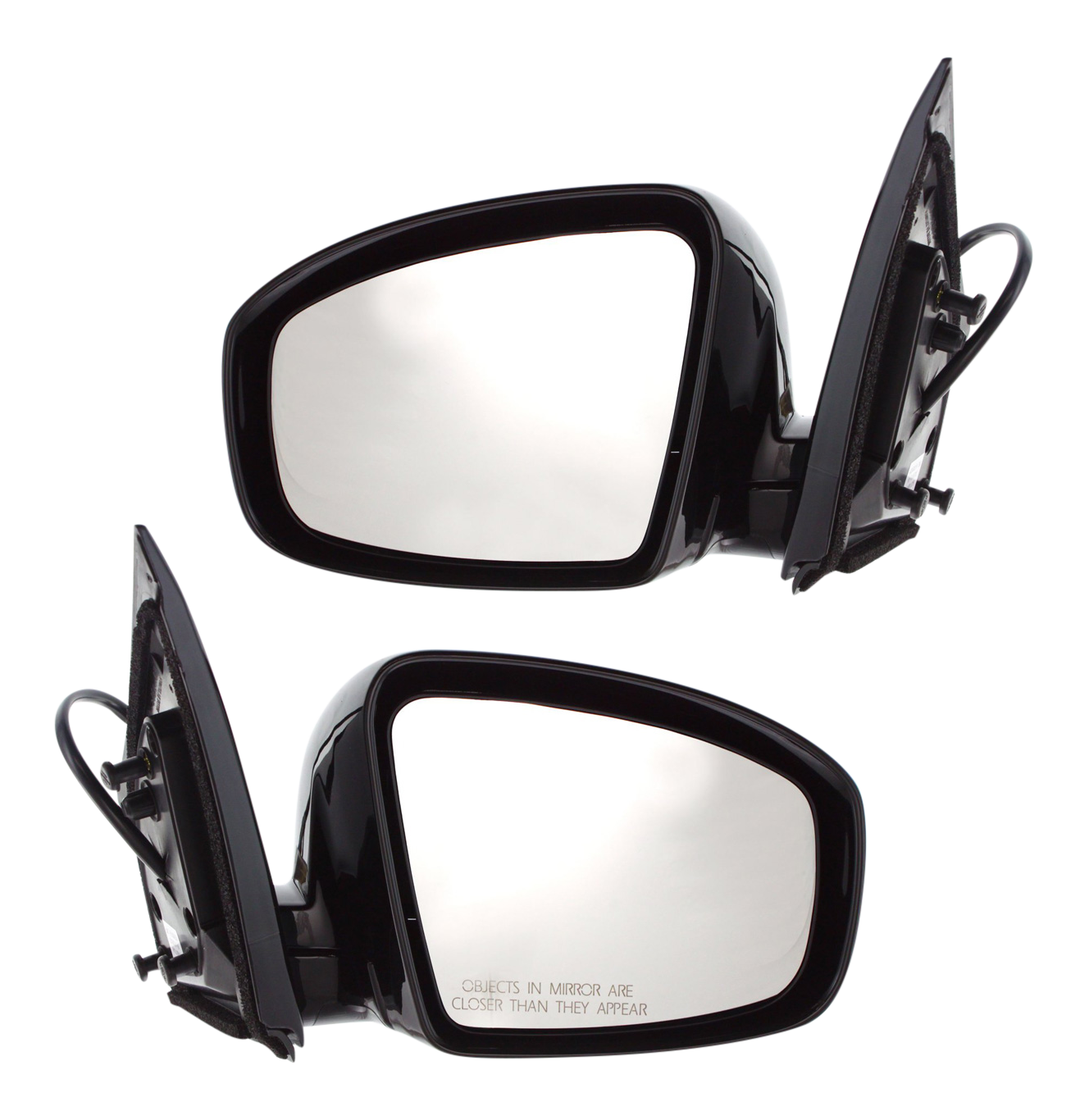 AM MURANO 09-14 MIRROR RH AND LH Power Manual Folding Heated Paintable w Memory Exc. Cross Cabriolet Model SKU SET NS75ER Partslink NI1320198 NI1321198 OEM 963011AA0C K63731BA0A 963021AA