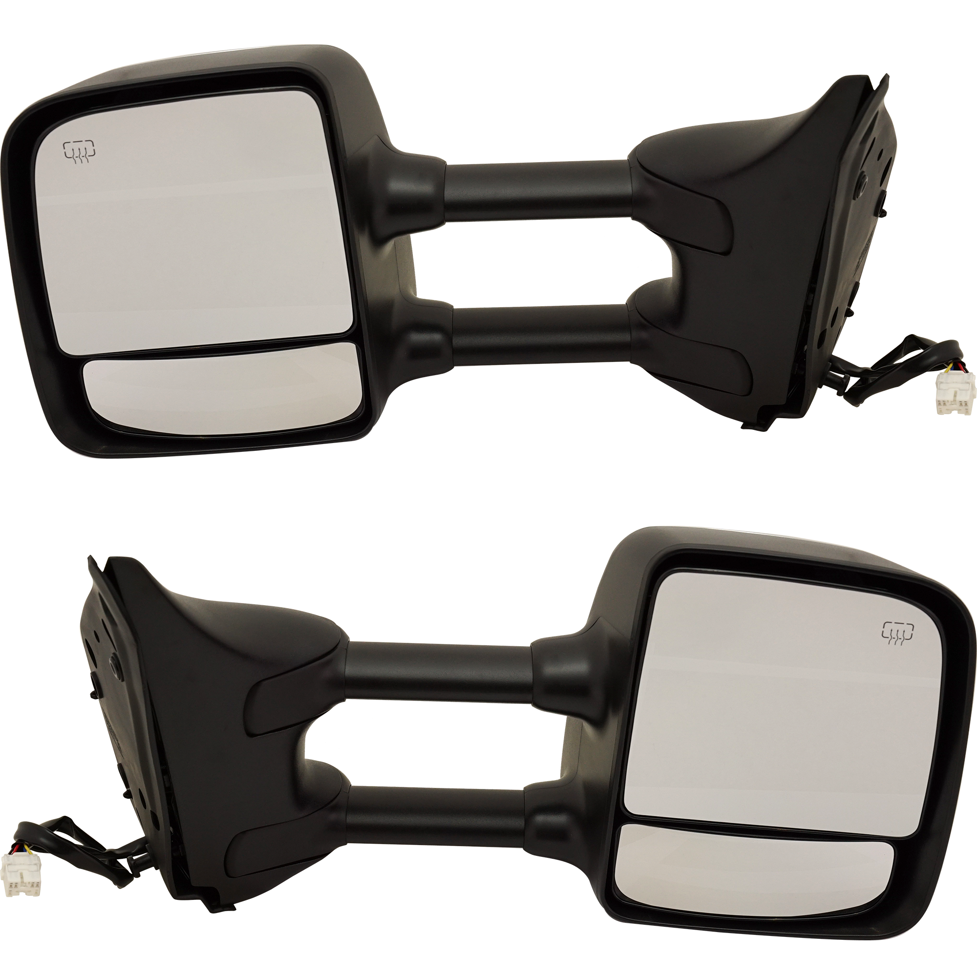 AM TITAN 04-05 TOWING MIRROR RH AND LH Power Manual Folding Heated Chrome w Towing Pkg SE Model SKU SET NS76CR Partslink NI1320202 NI1321202 OEM 96301ZR10E 96302ZR10E
