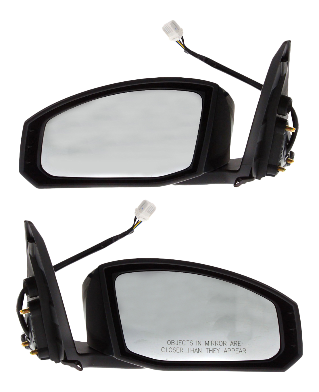 AM 350Z 05-09 MIRROR RH AND LH Power Manual Folding Heated Paintable No Auto dimming BSD Memory and Signal Light SKU SET NS83ER Partslink NI1320209 NI1321209 OEM K6301CF000 K6302CD060