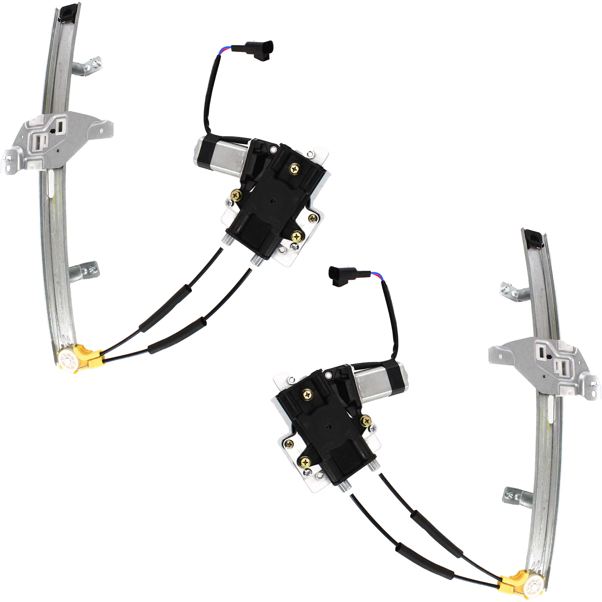 AM GRAND PRIX 97-03 FRONT WINDOW REGULATOR RH AND LH Power w Motor GT GTP SE Models Sedan SKU SET P462905 Partslink GM1350123 GM1351123 OEM 10315137-10315138