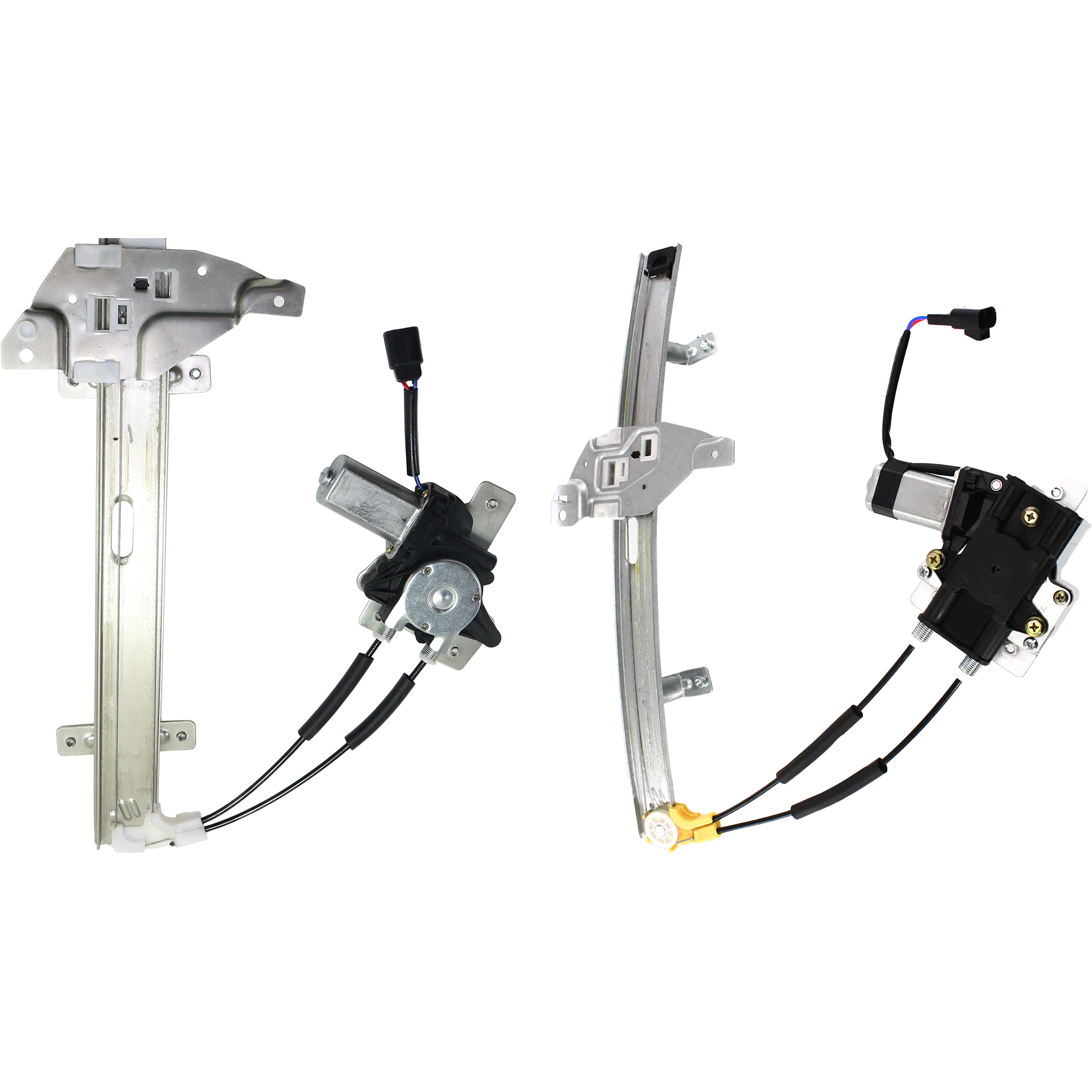 AM GRAND PRIX 97-03 FRONT AND REAR WINDOW REGULATOR LH Power w Motor SKU SET P462906-2L Partslink GM1350123 GM1550102 OEM 10315138-10321732