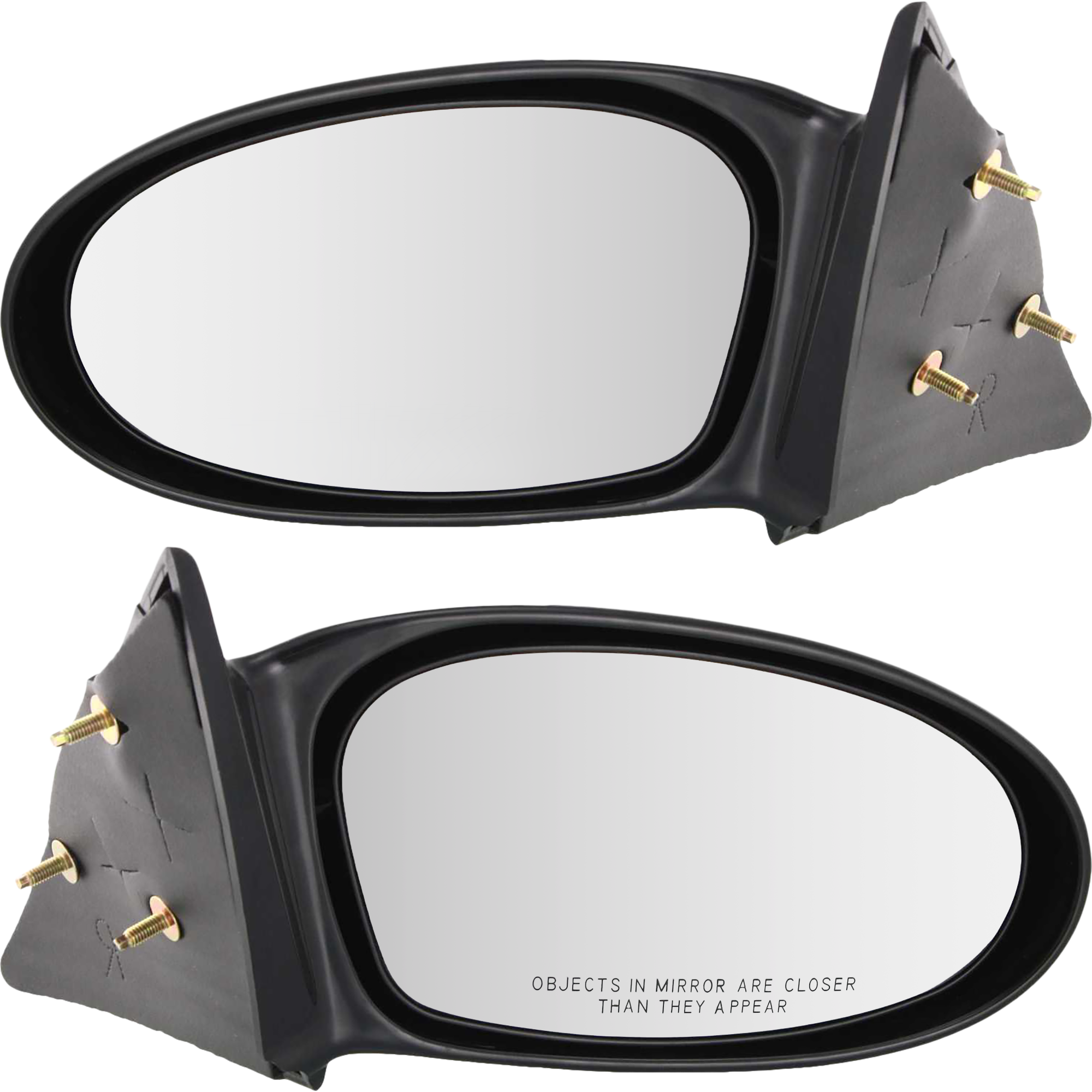 AM GRAND AM 02-05 MIRROR RH AND LH Manual Adjust Non Folding Non Heated Paintable SKU SET PT14R Partslink GM1320258 GM1321258 OEM 22724868-22724873