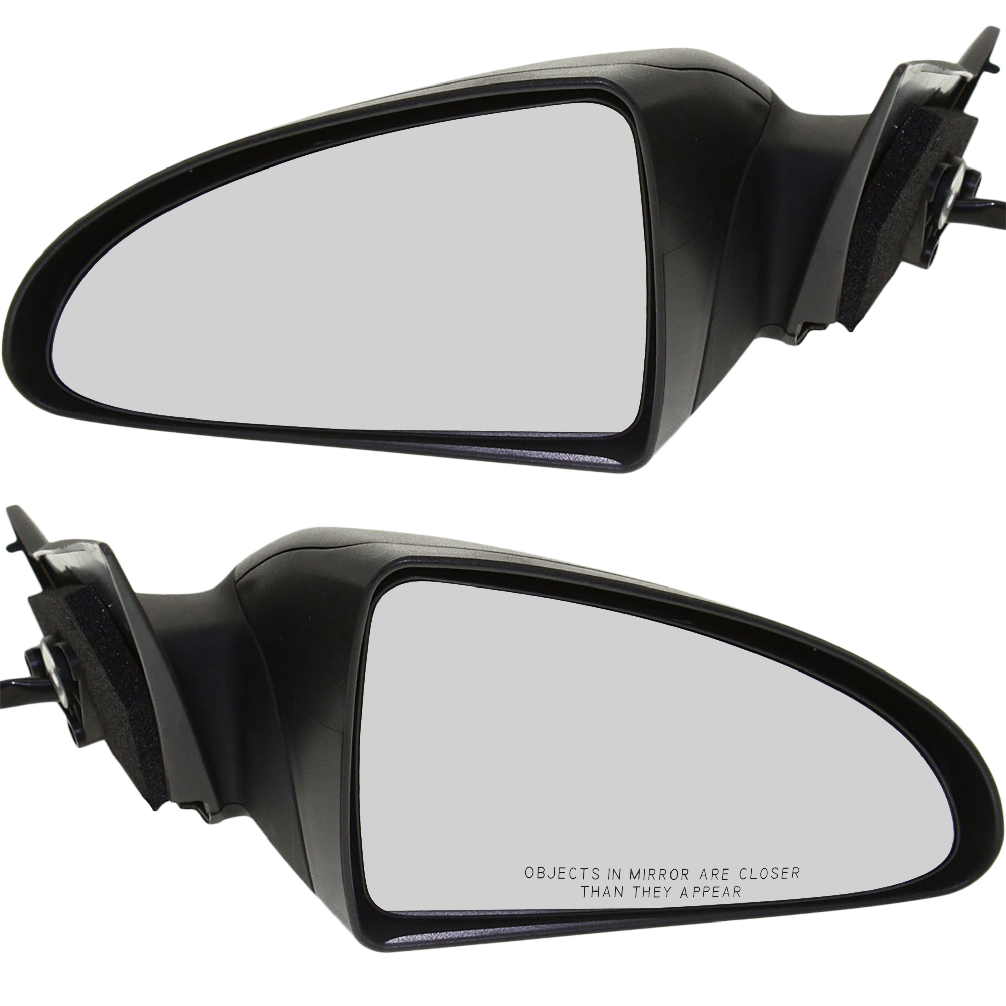AM G6-06-09 MIRROR RH AND LH Power Manual Folding Non Heated Textured Convertible Coupe SKU SET PT16ER Partslink GM1320303 GM1321303 OEM 15824509-15824510