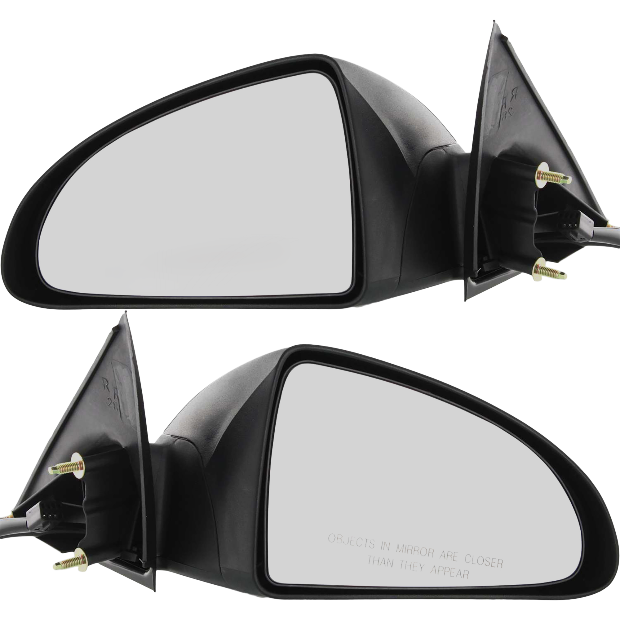 AM G6-05-09 MIRROR RH AND LH Power Manual Folding Non Heated Textured Sedan SKU SET PT18ER Partslink GM1320291 GM1321291 OEM 15278128-15278129
