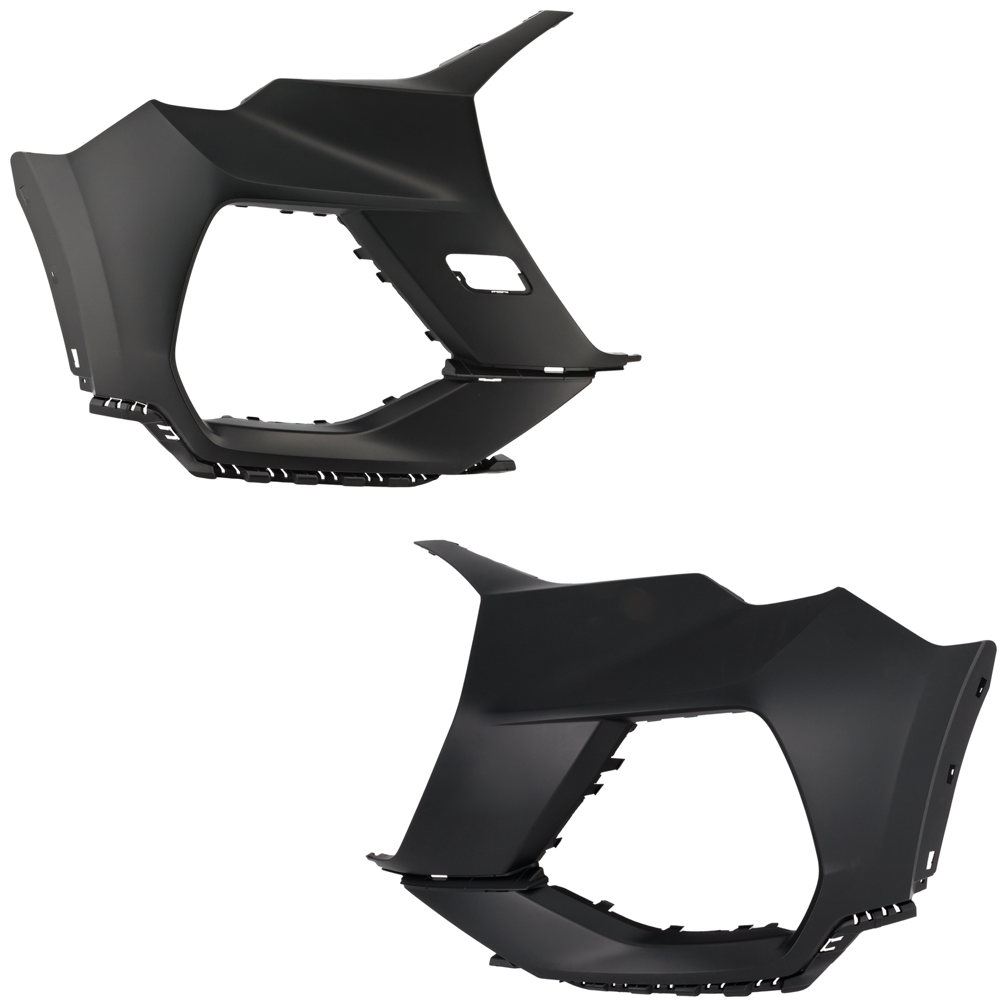 AM Q3-19-23 FRONT BUMPER END RH AND LH Primed Assembly w S Line Package w o Parallel Park Assist Sensor CAPA SKU SET RA01110003Q Partslink AU1005105C AU1004105C OEM 83A807108FGRU 83A807107FGRU