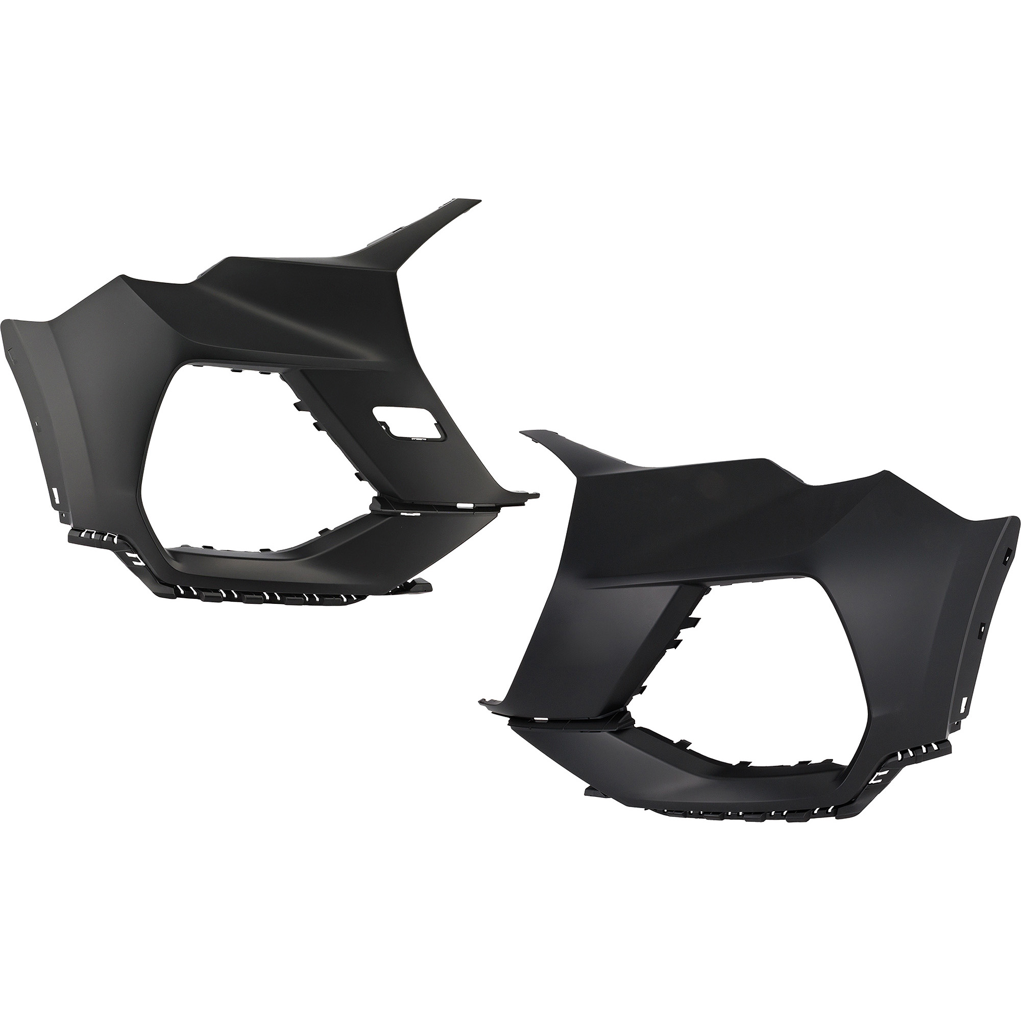 AM Q3-19-23 FRONT BUMPER END RH AND LH Primed Assembly w S Line Package w o Parallel Park Assist Sensor SKU SET RA01110003 Partslink AU1005105 AU1004105 OEM 83A807108FGRU 83A807107FGRU