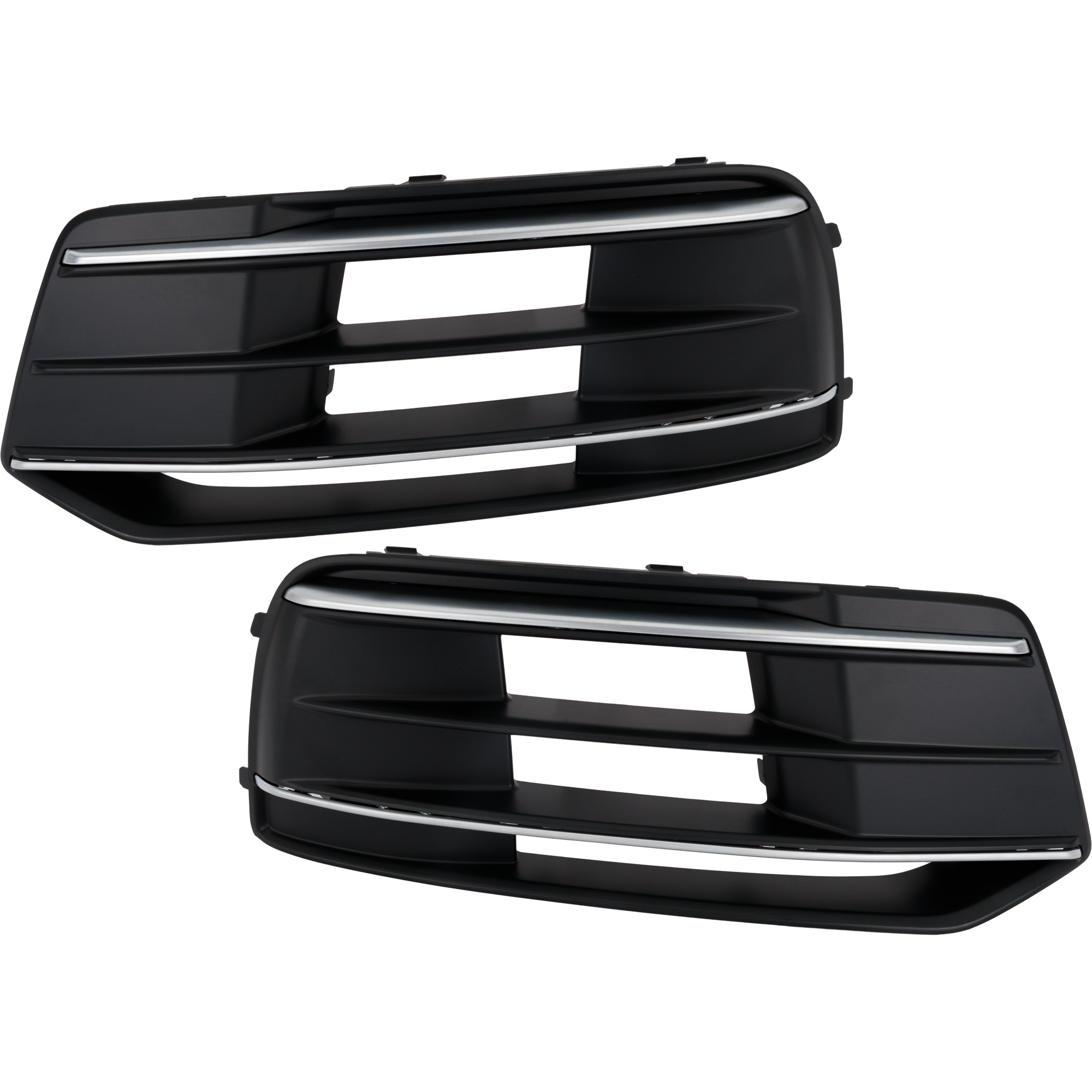 AM Q5 SQ5-18-20 FRONT BUMPER GRILLE RH AND LH Textured Black w o S line Package SKU SET RA01530021 Partslink AU1038147 AU1039147 OEM 80A807679AB9B9-80A807680AB9B9