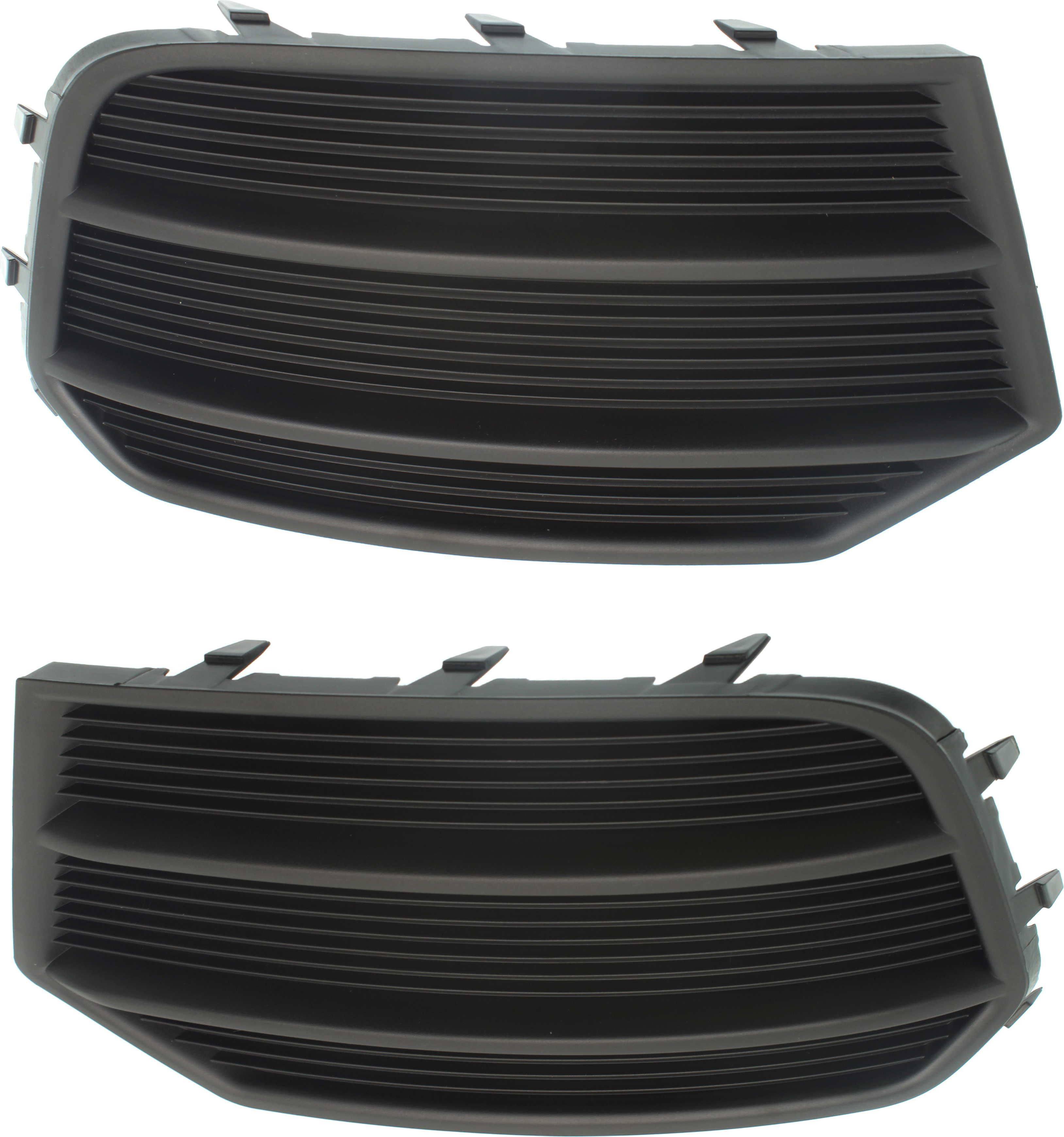 AM Q3 Q3 QUATTRO 16-17 FOG LAMP COVER RH AND LH Set of 2 Textured Black SKU SET RA01550005 Partslink AU1038134 AU1039134 OEM 8U0807681P4U8-8U0807682P4U8