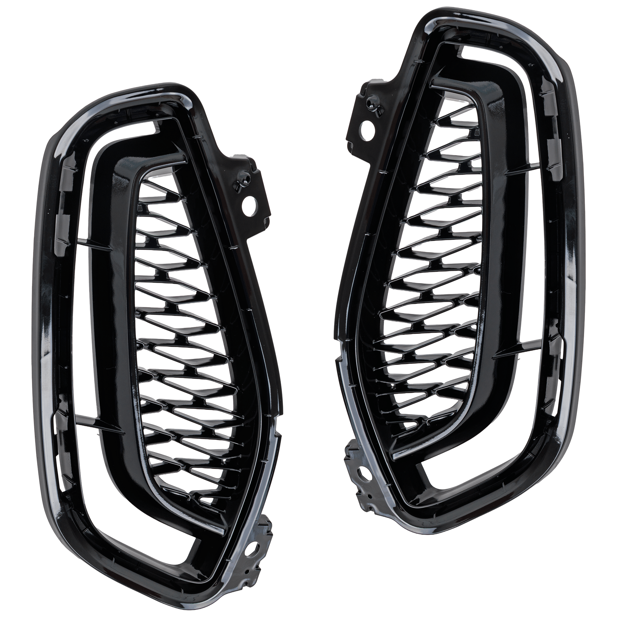 AM RDX 22-23 FRONT BUMPER MOLDING RH AND LH Cover Trim Painted Black A Spec A Spec Advance Platinum Elite Package SKU SET RA01590033 Partslink AC1038126 AC1039126 OEM 71103TJBA60-71108TJBA60