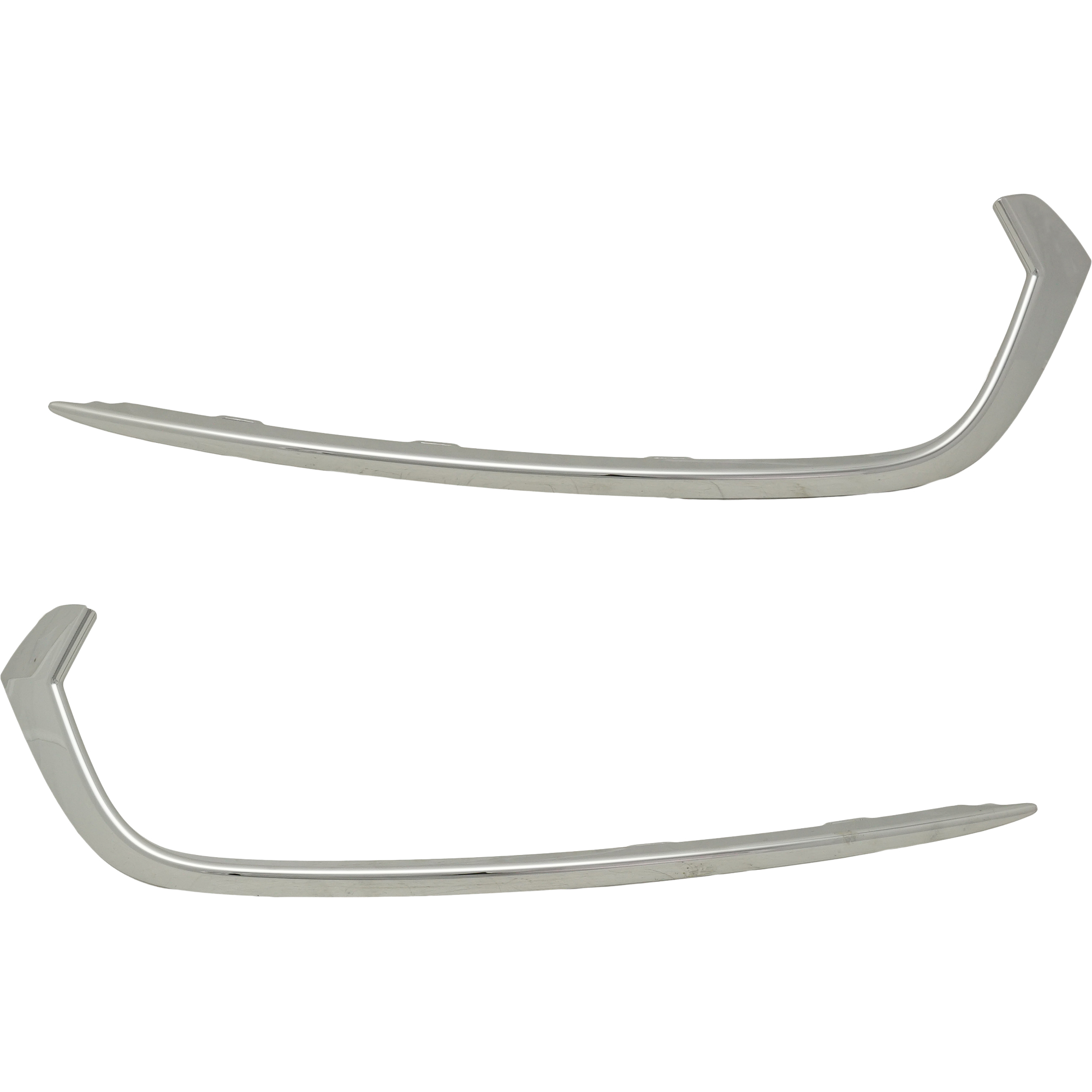 AM TLX 18-20 FRONT BUMPER GRILLE MOLDING RH AND LH Painted Silver SKU SET RA02030001 Partslink AC1047101 AC1046101 OEM 71106TZ3A10-71156TZ3A10