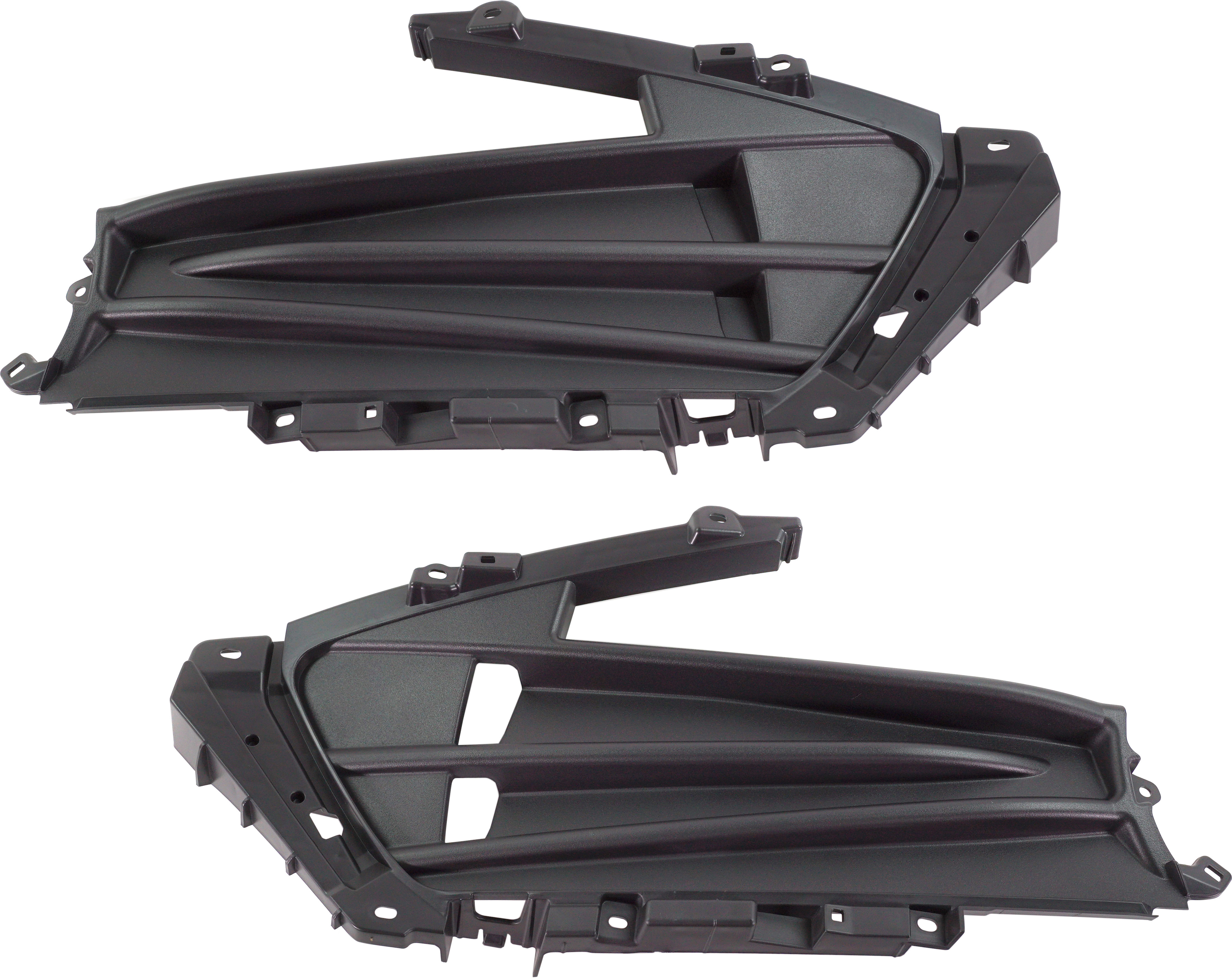 AM TLX 18-20 GRILLE COVER RH and LH Textured Black Shell and Insert SKU SET RA07410001 Partslink AC1213100 AC1212100 OEM 71201TZ3A00-71206TZ3A00