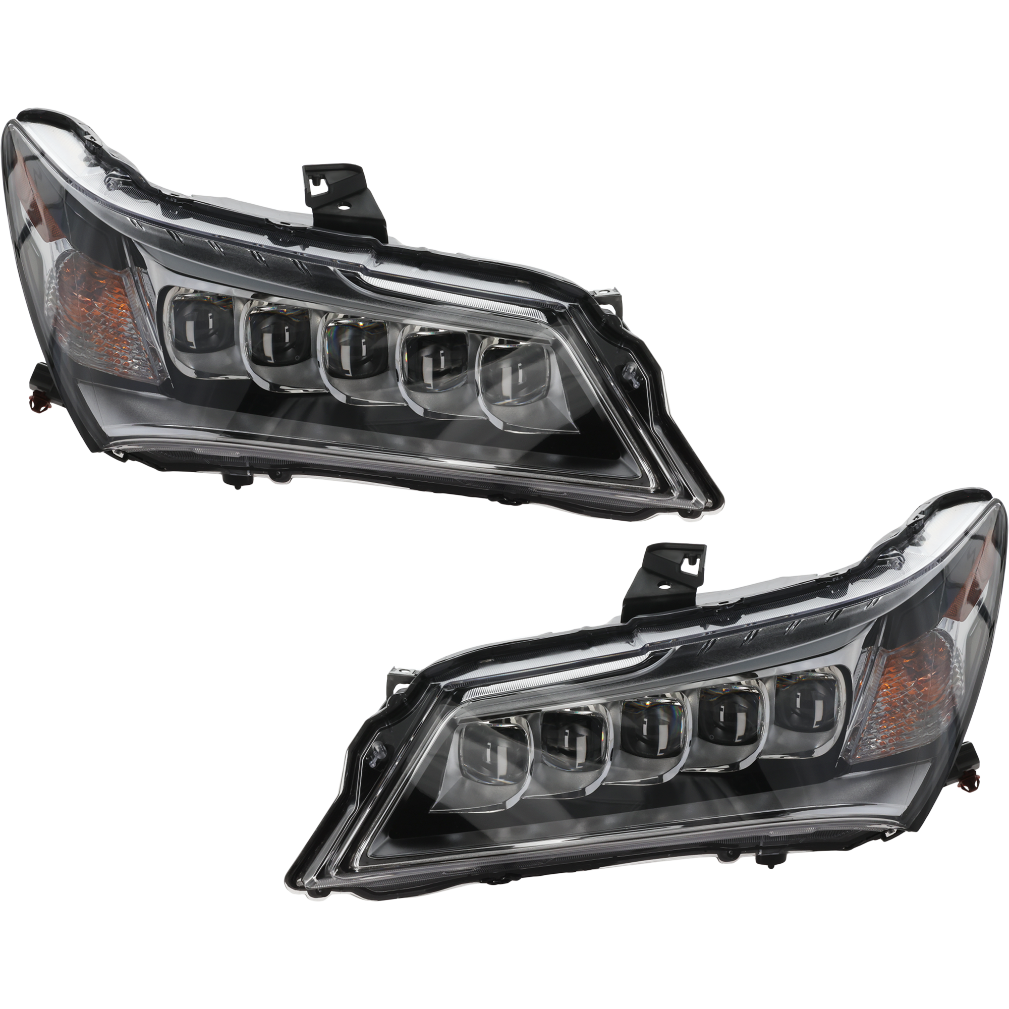 AM MDX 14-16 HEAD LAMP RH AND LH Assembly LED CAPA SKU SET RA10010001Q Partslink AC2503125C AC2502125C OEM 33100TZ5A01-33150TZ5A01