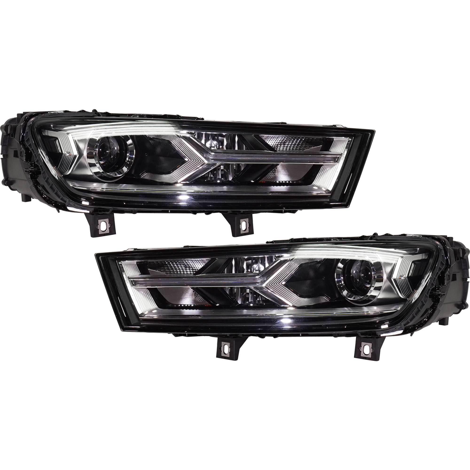 AM Q7-17-19 HEAD LAMP RH AND LH Lens and Housing HID Xenon w o HID bulb and ballast SKU SET RA10010019 OEM 4M0941044E PFM 4M0941043E PFM